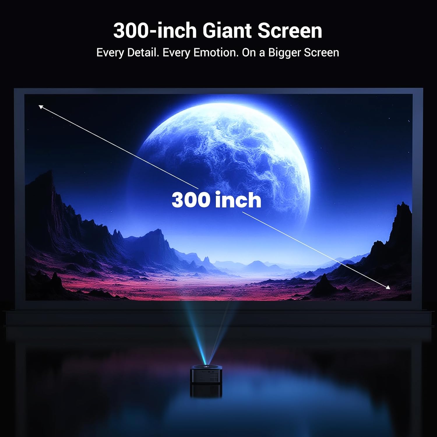 Thumbnail 6 de HAPPRUN 1500 ANSI Google TV Projector 📽