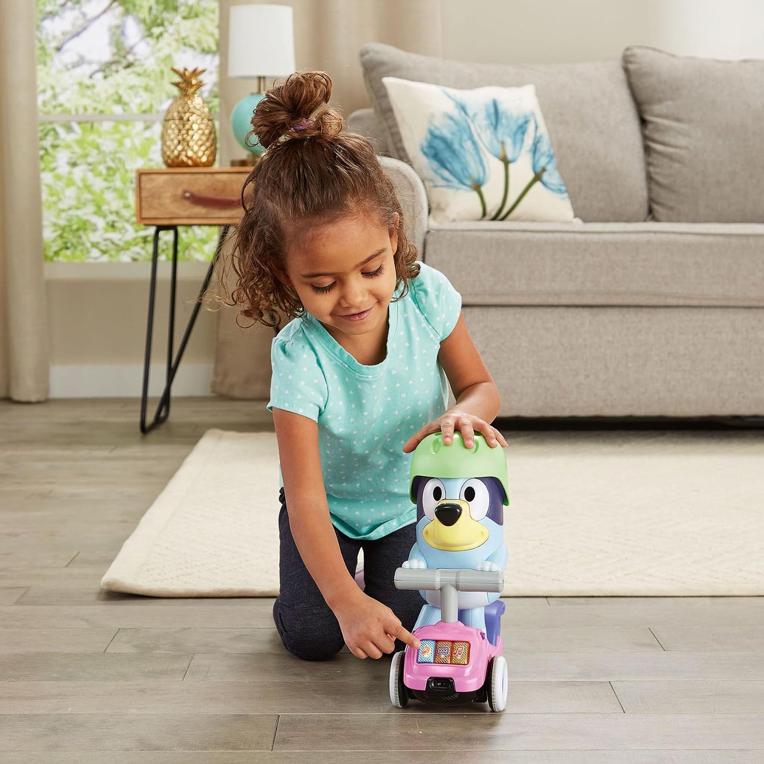 Detalle de VTech Bluey Trottinette Interactive éducative pour Enfants à partir de 3 Ans – Version ESP