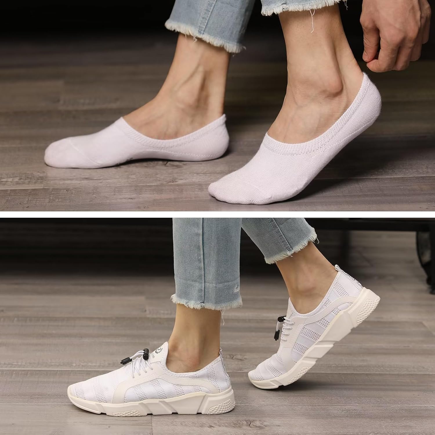 Thumbnail 5 de PAUNEW Sneaker Socken Damen – 10 Paar Sneaker-Socken/No-Show Füßlinge mit Silikonpad
