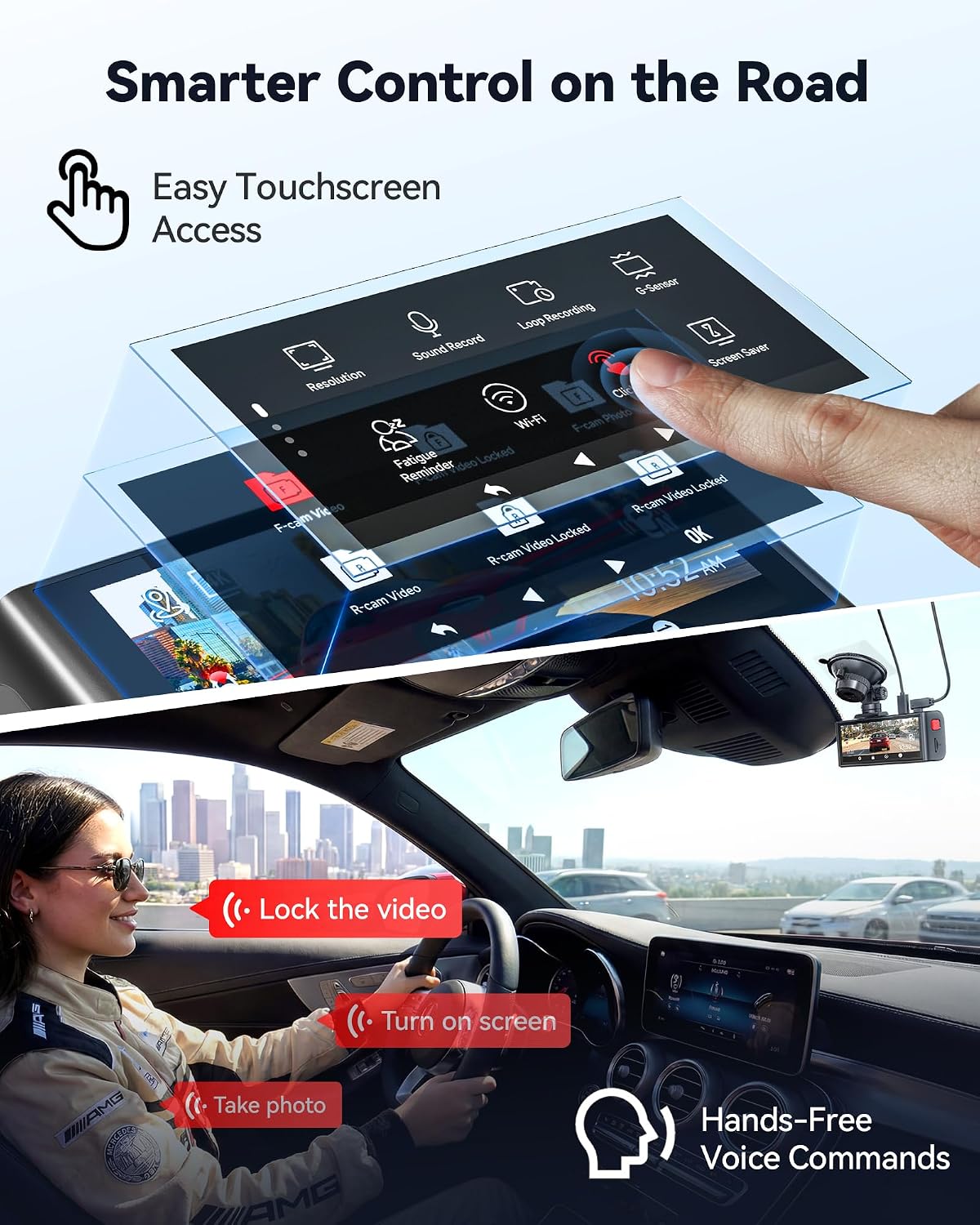 Thumbnail 4 de REDTIGER F7NA 4K Dual Dash Cam with STARVIS 2 IMX678, 5GHz Wi-Fi, GPS and 24H Parking