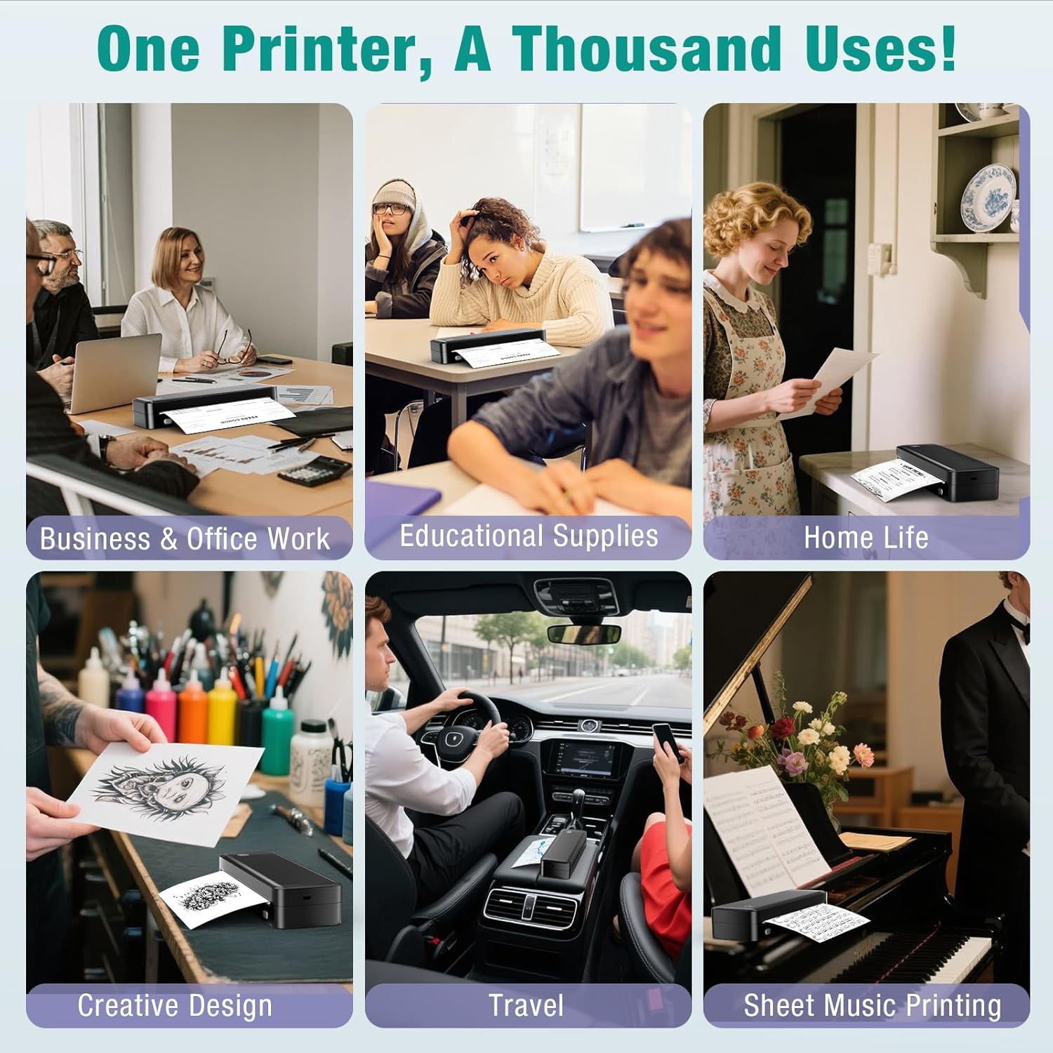 Thumbnail 6 de PEDOOLO Portable Printer 8.5x11 🖨