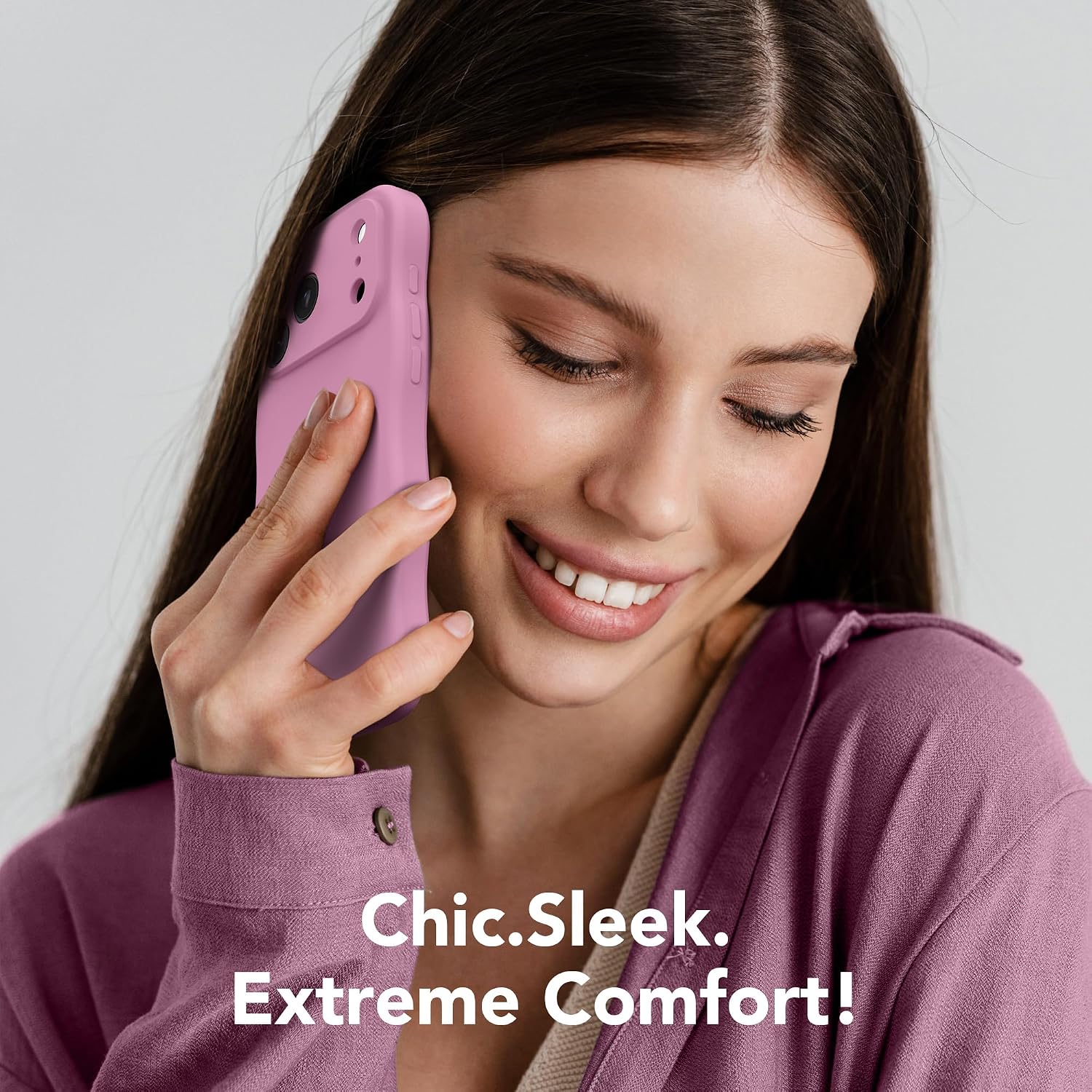 Detalle de SuydanBox Magnetic for iPhone 17 Pro Case — Full Camera Protection, MagSafe Compatible in Blackcurrant