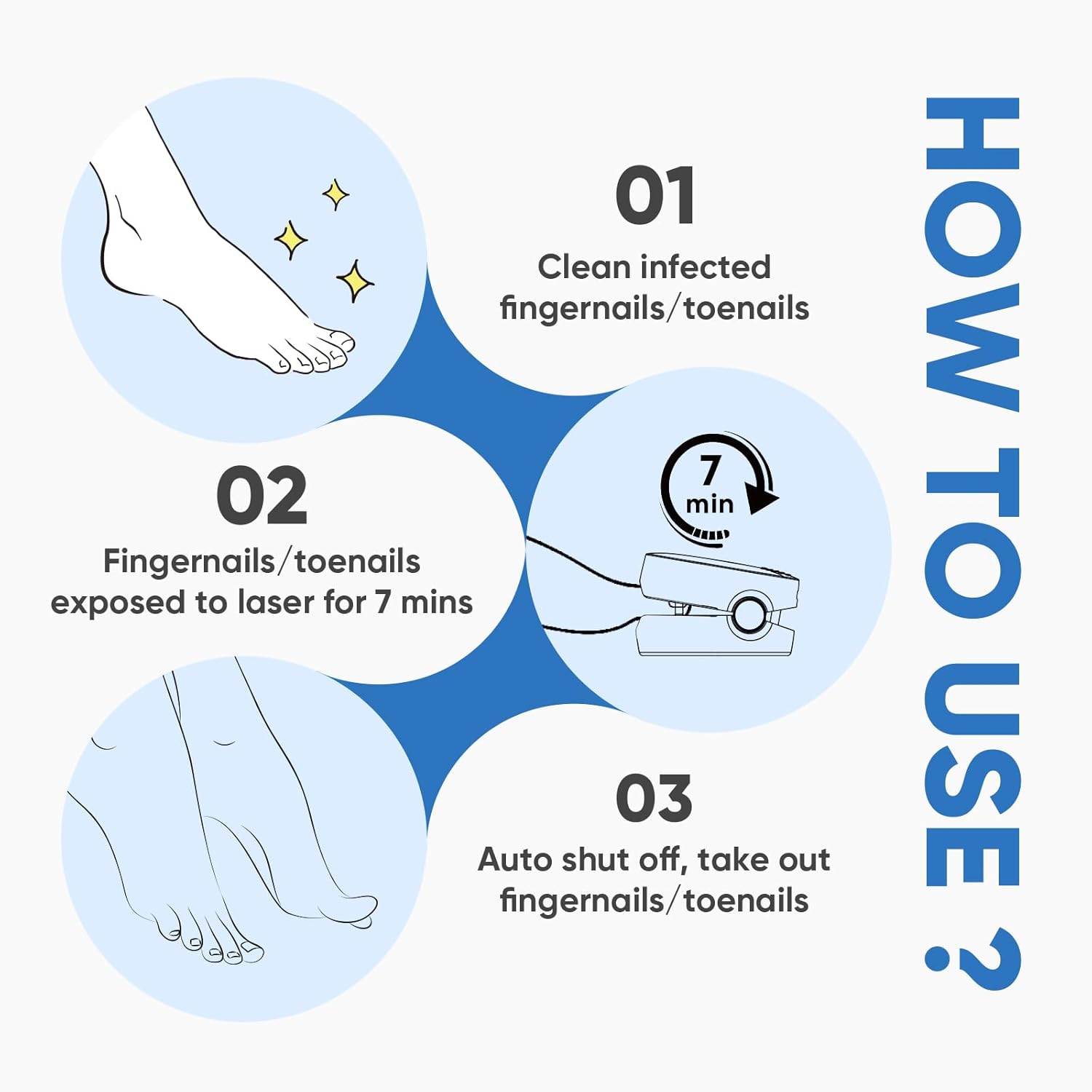 Thumbnail 4 de Berrlly Láser 460nm para Hongos en Uñas 🦶 Fácil y Efectivo