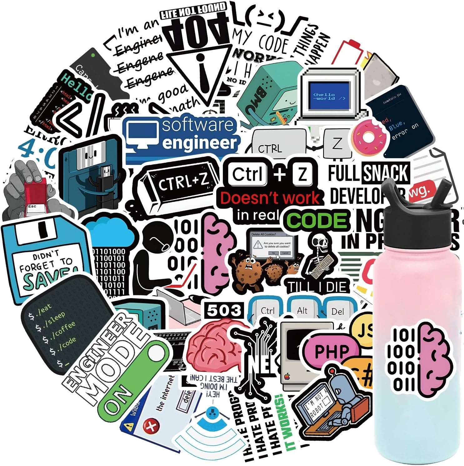 Detalle de LYunMu Bogenschießen Aufkleber Set – 50 niedliche Vinyl-Sticker für Auto, Laptop, Skateboard & mehr