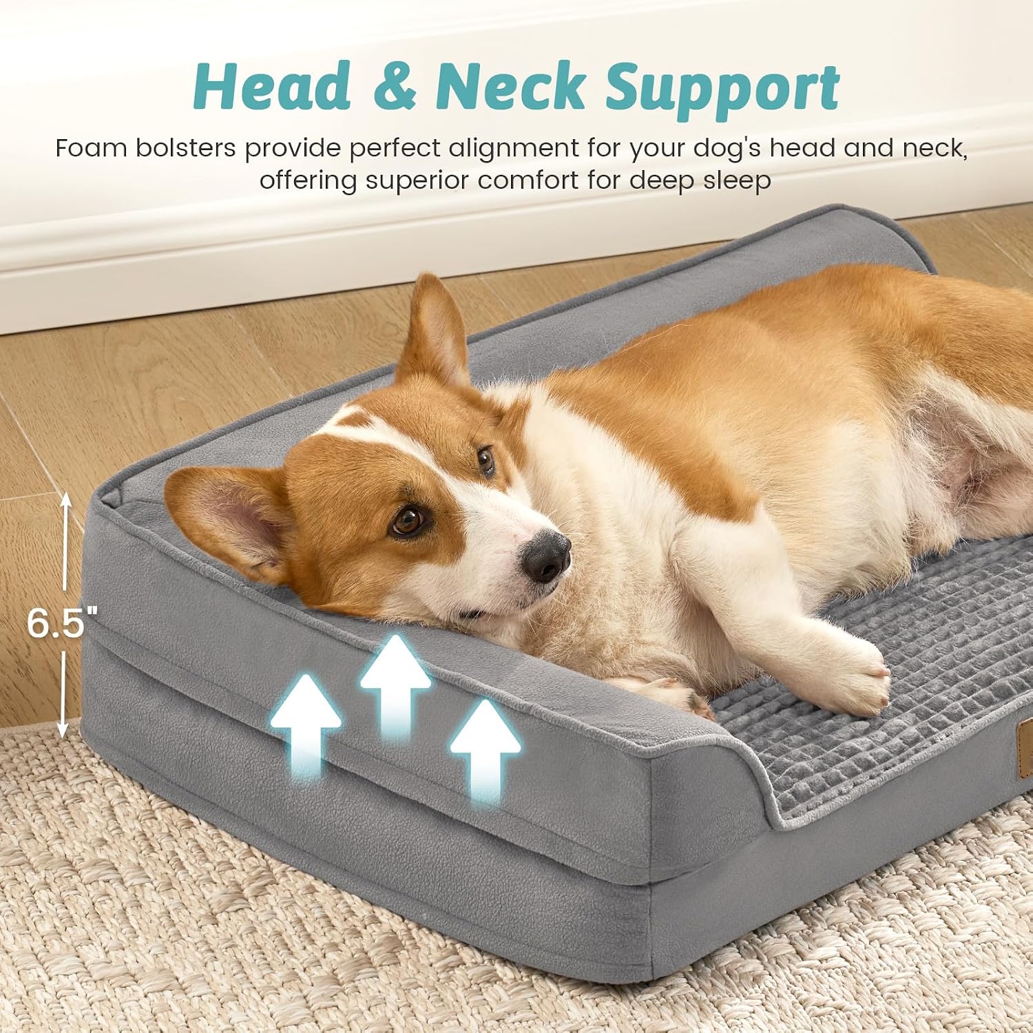 Detalle de COZY KISS Hundebett Orthopädisch U-Form