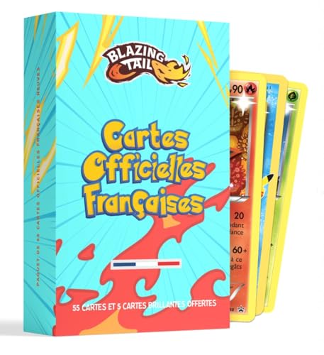 Blazing Tail – 60 Cartes Françaises Officielles avec 5 Cartes Brillantes