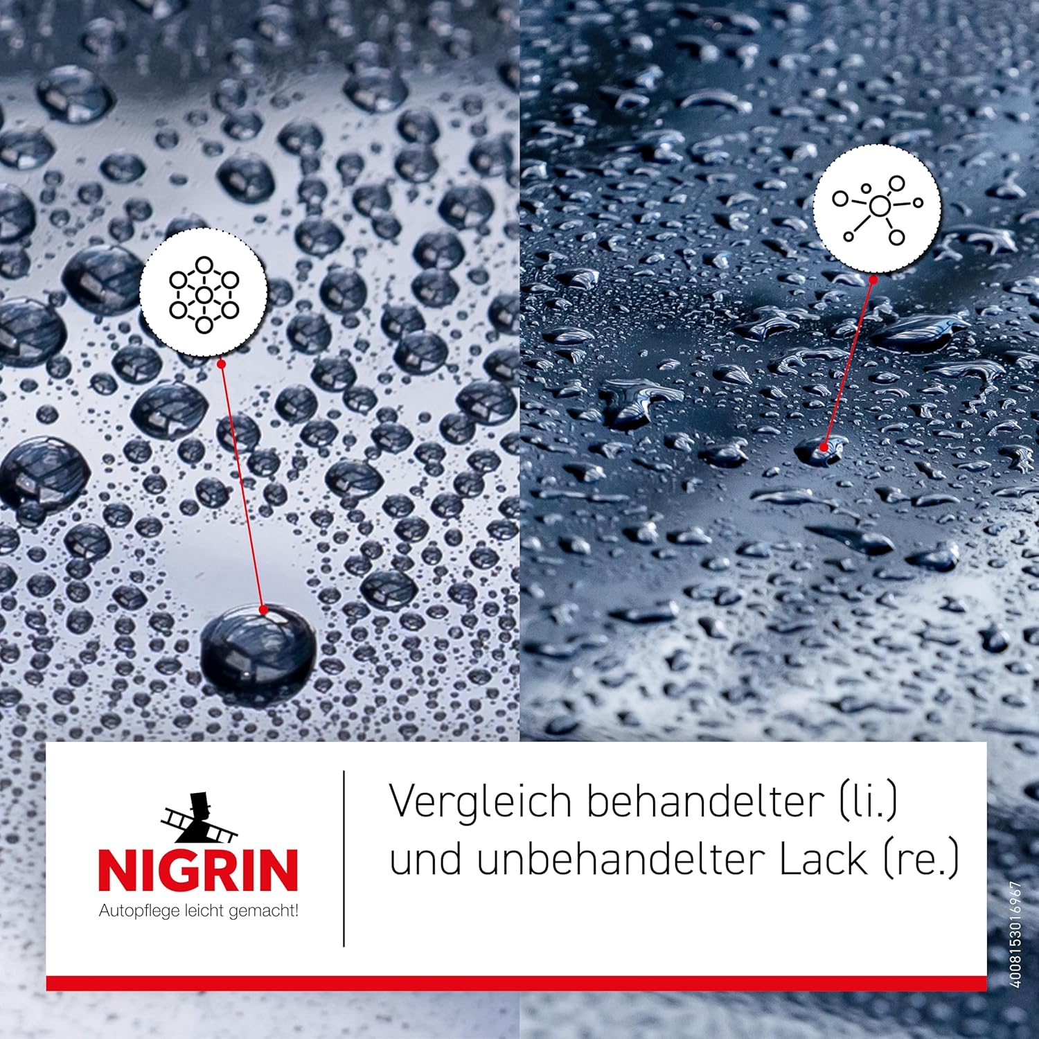 Thumbnail 4 de NIGRIN Performance Ceramic Versiegelung – intensive Leuchtkraft, Hochglanz, 750 ml, rot