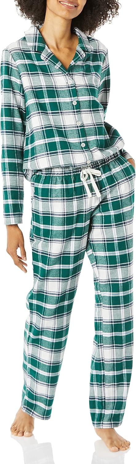 Thumbnail 6 de Amazon Essentials Women's Flannel Long-Sleeve Button Front Shirt and Pant Pajama Set