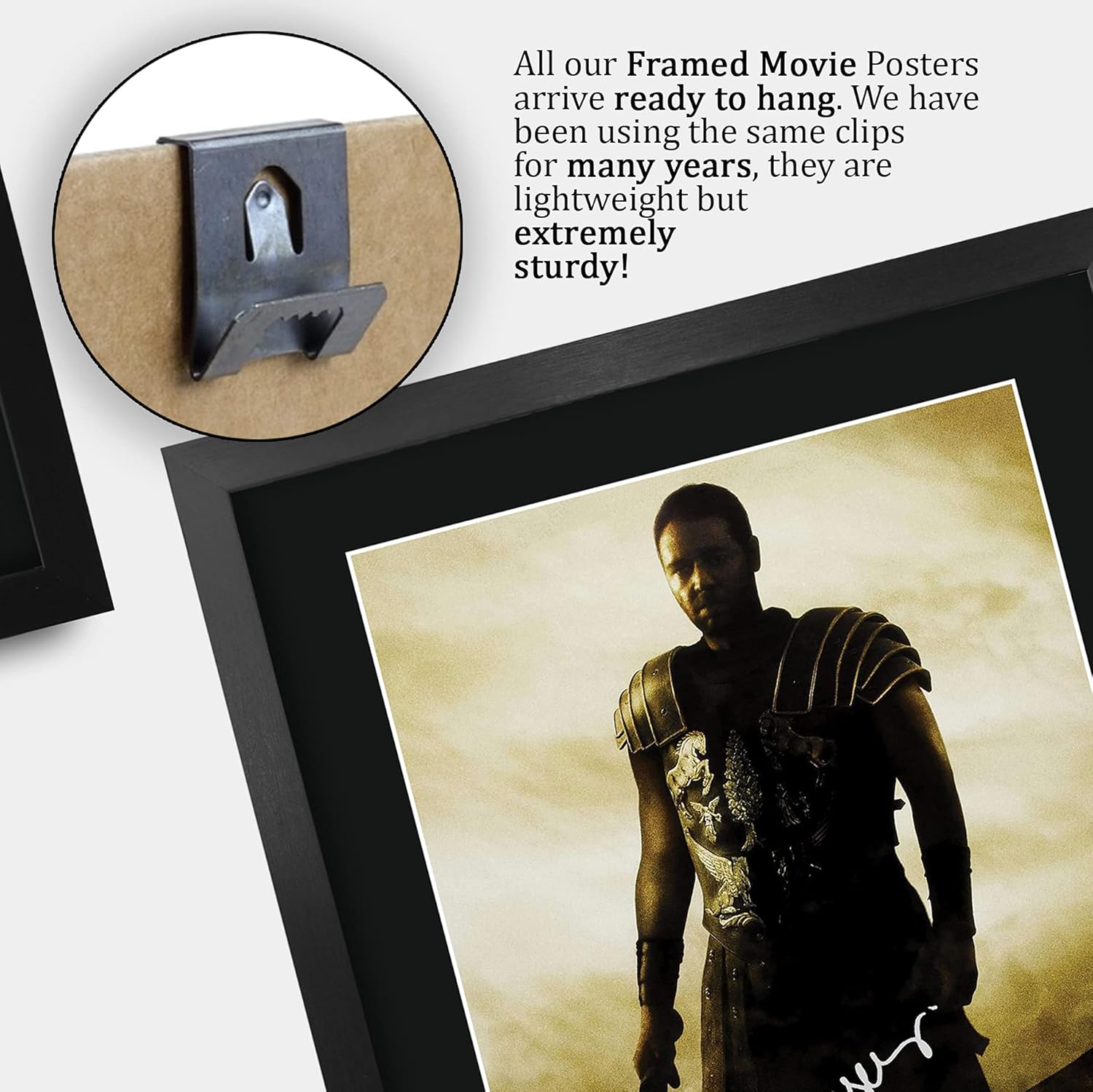 Thumbnail 4 de HWC Trading Gladiator signed autograph style A3 framed poster for movie memorabilia fans