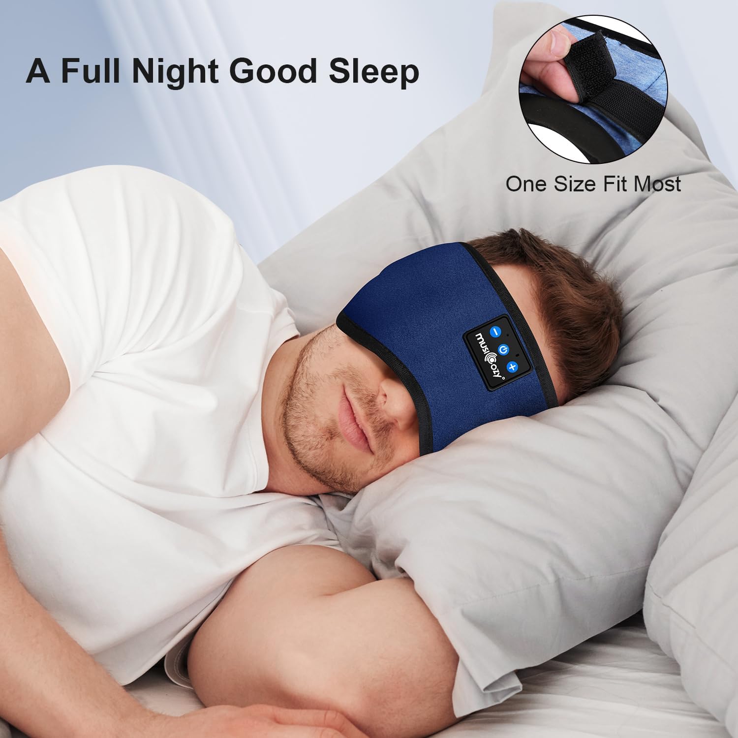 Detalle de MUSICOZY Sleep Mask Headphones with 16 hrs