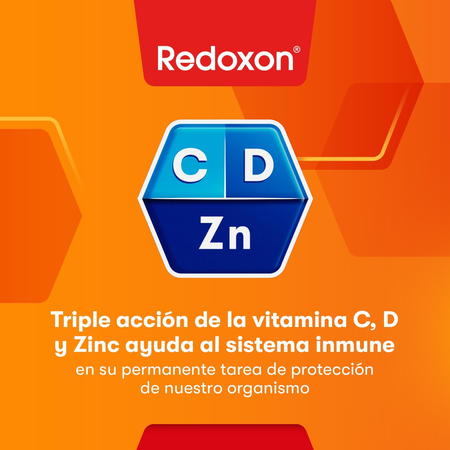 Detalle 2 de REDOXON Vitamina C Efervescente 🍊 - 30 Comprimidos, 1 Mes
