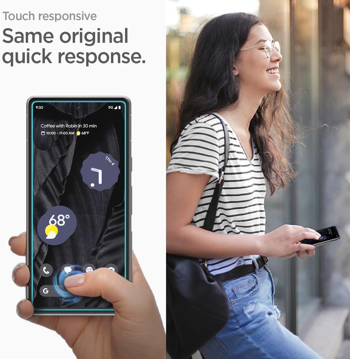 Thumbnail 4 de Spigen AlignMaster verre trempé pour Google Pixel 7a (2 pièces) ultra clair, dureté 9H