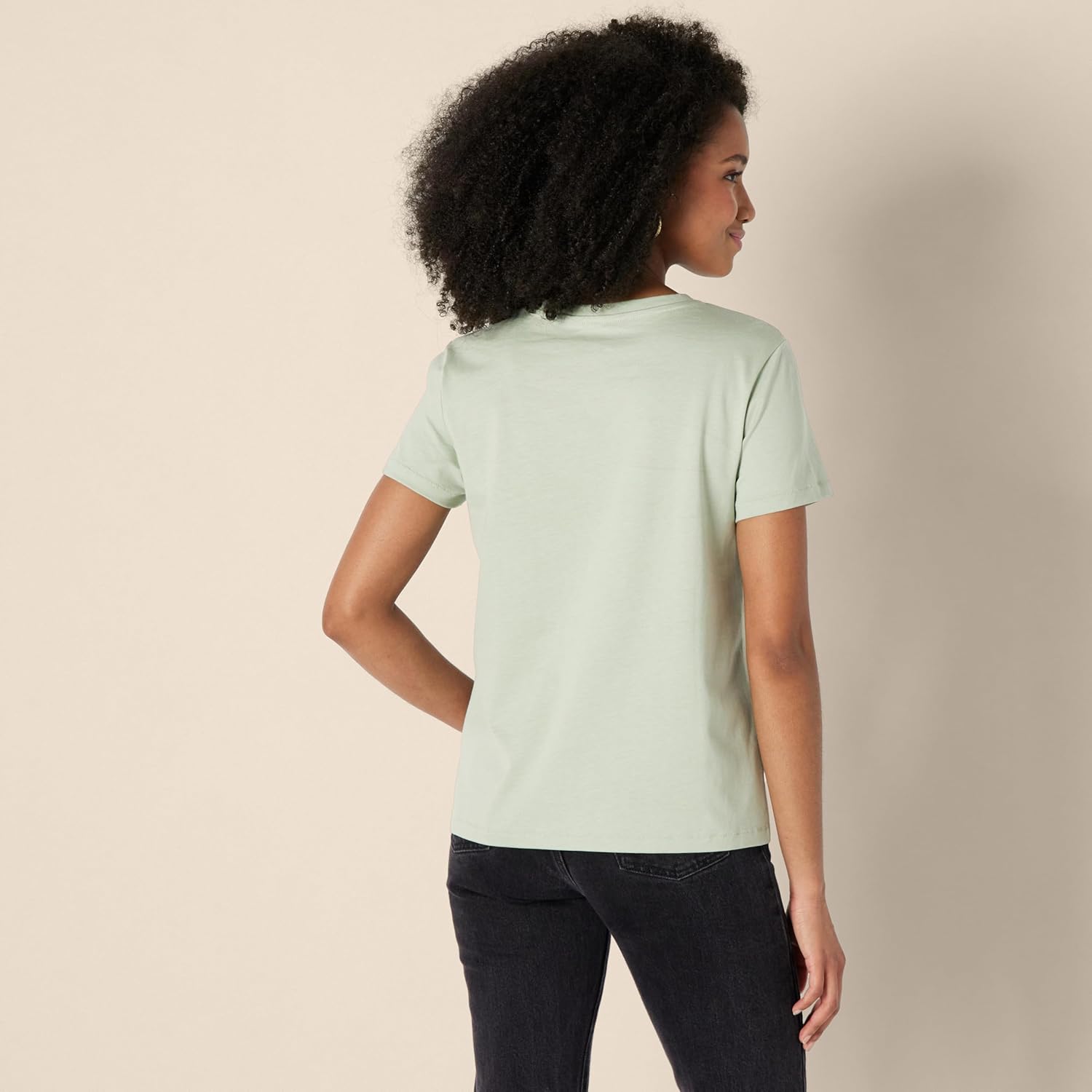 Thumbnail 1 de Amazon Essentials Damen Kurzarm-T-Shirt Rundhals Regular Fit aus 100% Baumwolle