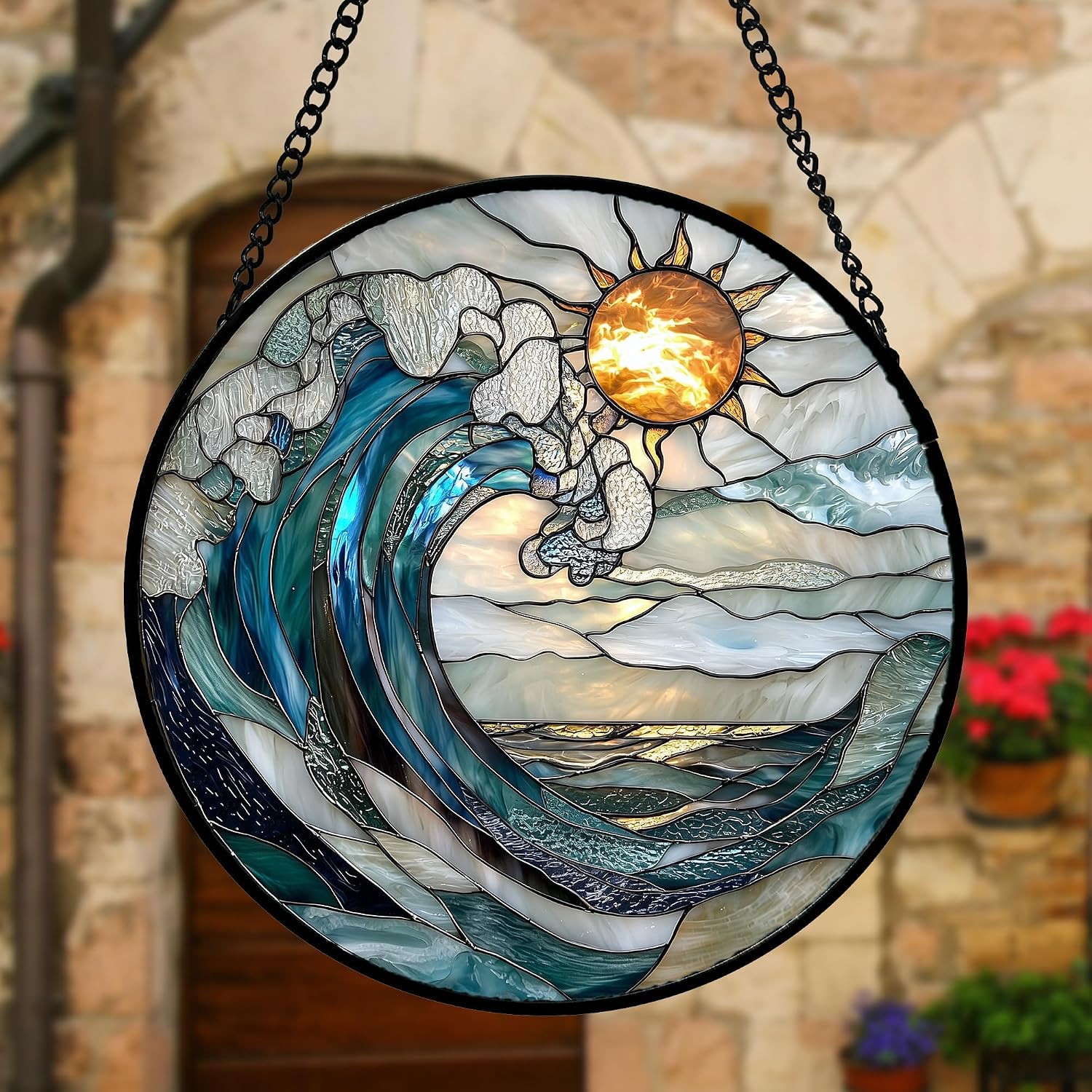 Detalle 2 de Stained Glass Suncatcher, 7.8-inch