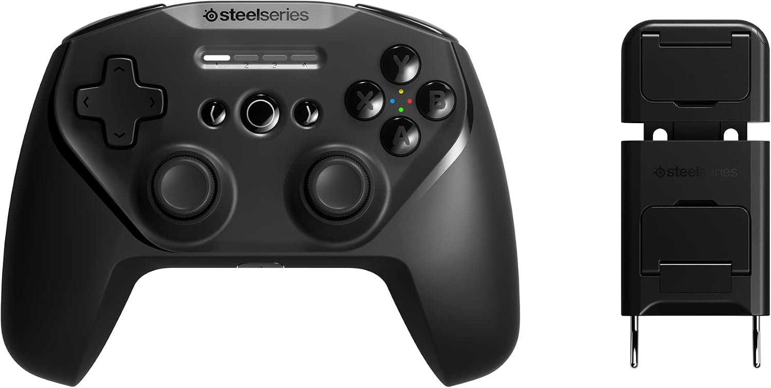 Detalle 1 de Nimbus+ Wireless-Controller von SteelSeries – Wiederaufladbar, kompatibel mit iPhone, iPad, iPod und Apple TV