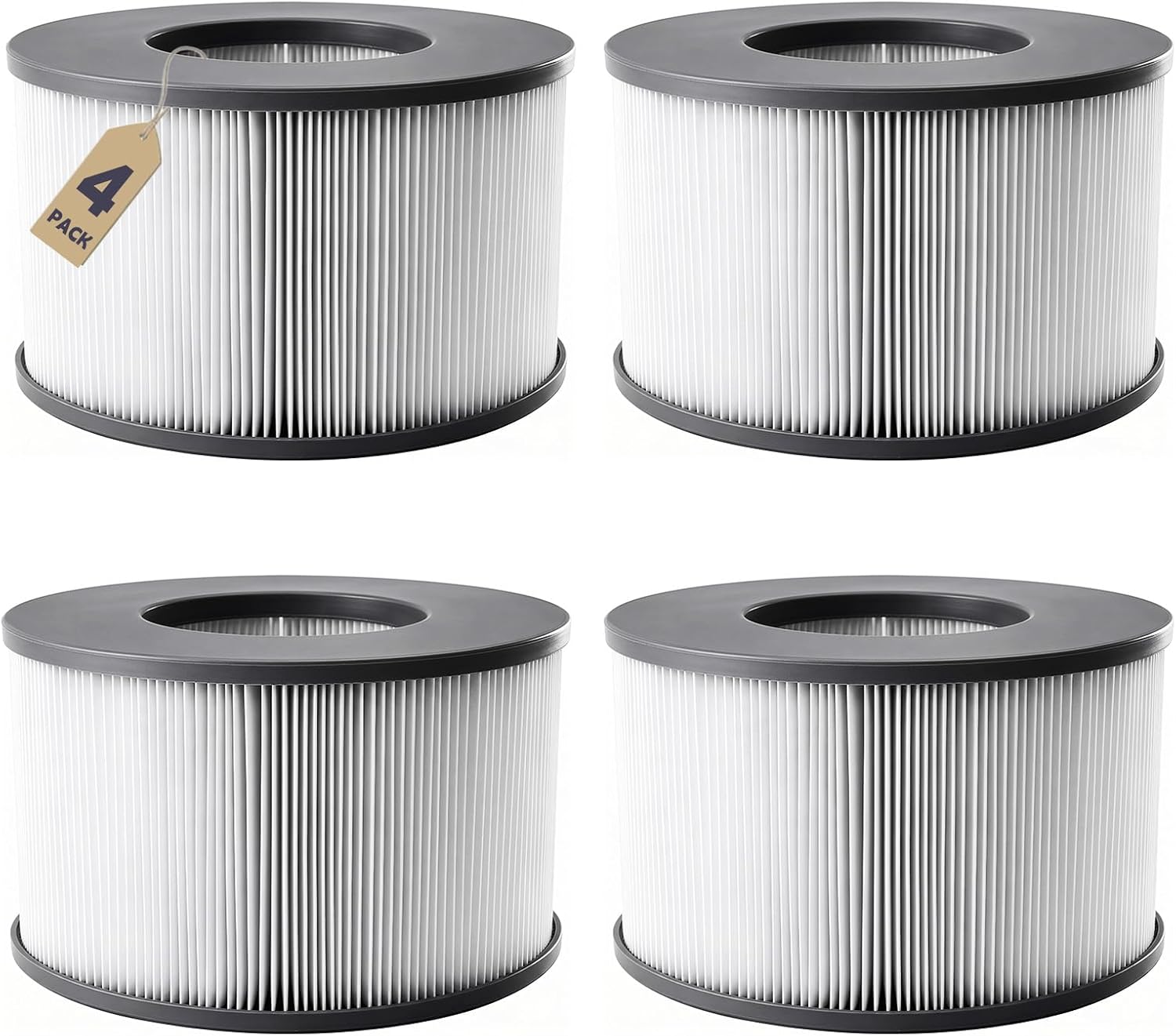 Aoyern Ersatzfilter für MSPA Whirlpool Wasserfilter – 4 Stück, kompatibel mit MSPA/Whirlpool Modellen