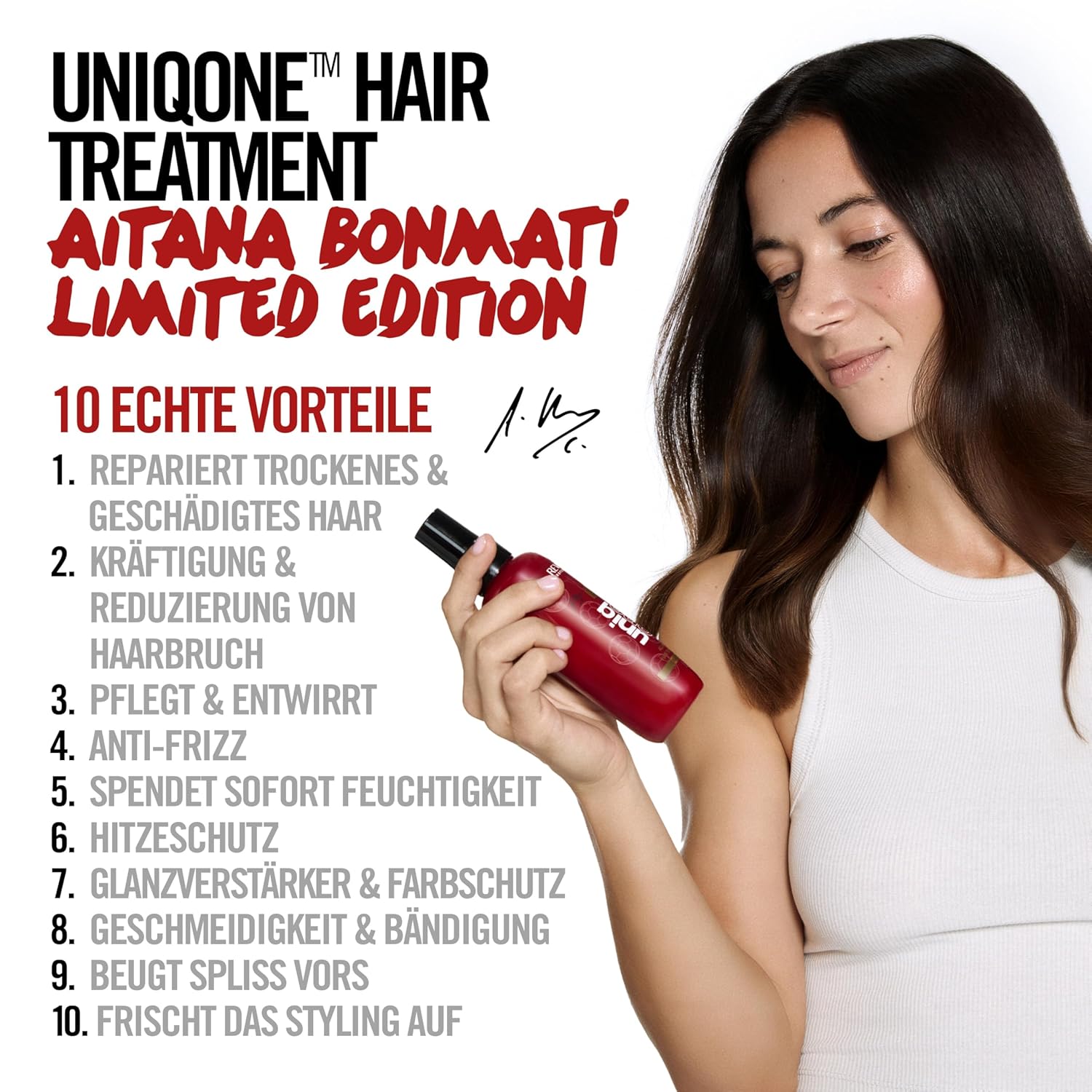 Thumbnail 4 de REVLON PROFESSIONAL UniqOne Hair Treatment Aitana Bonmatí Limited Edition – Leave-in Haarkur 150 ml, Hitzeschutz, Anti-Frizz, vegan