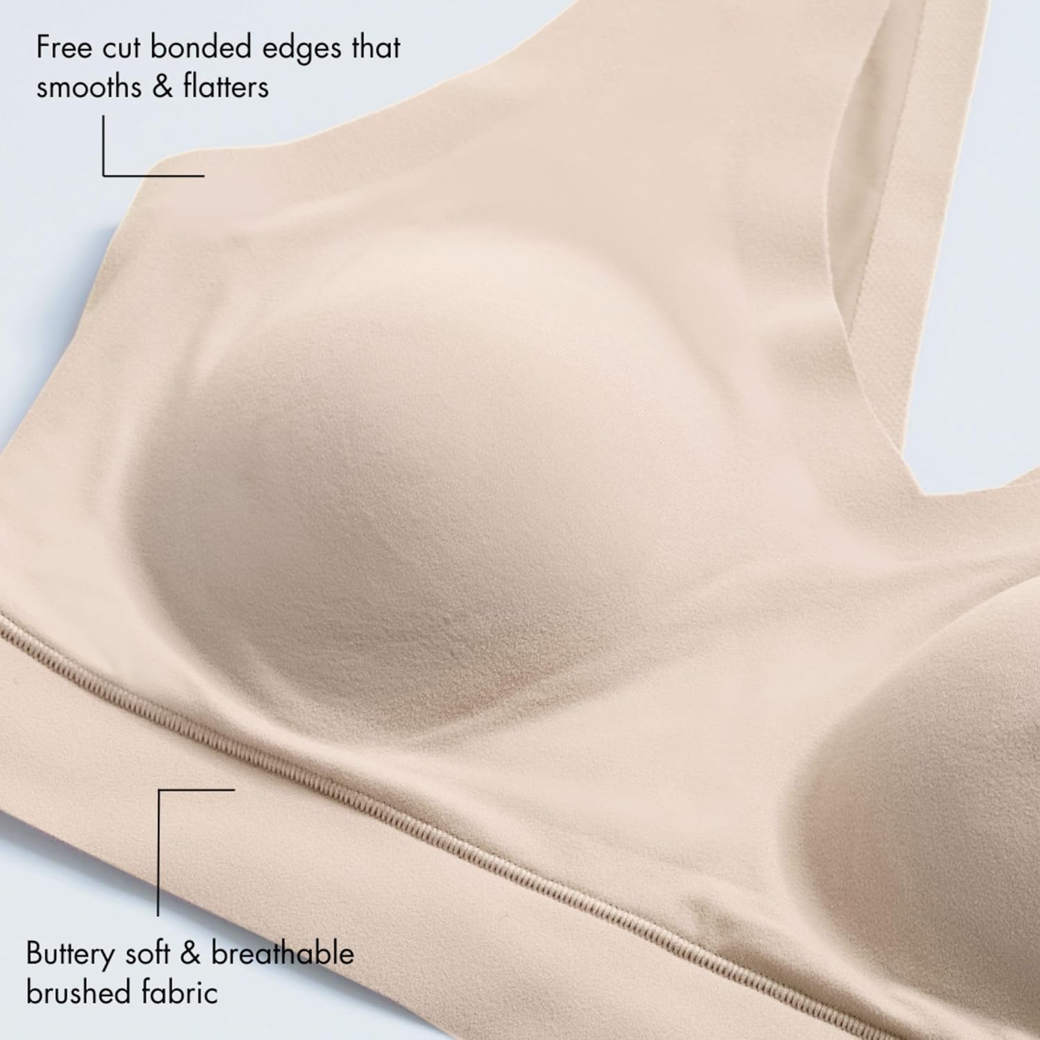 Thumbnail 3 de Floatley Cozy Bra Comfort Wirefree Full Coverage Seamless Bra with Embedded Pad