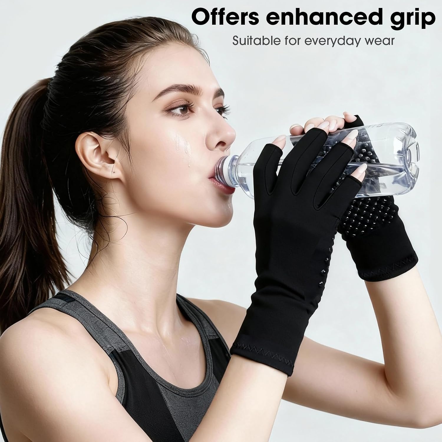 Detalle 2 de SUPERFA Compression Arthritis Gloves 2 Pairs
