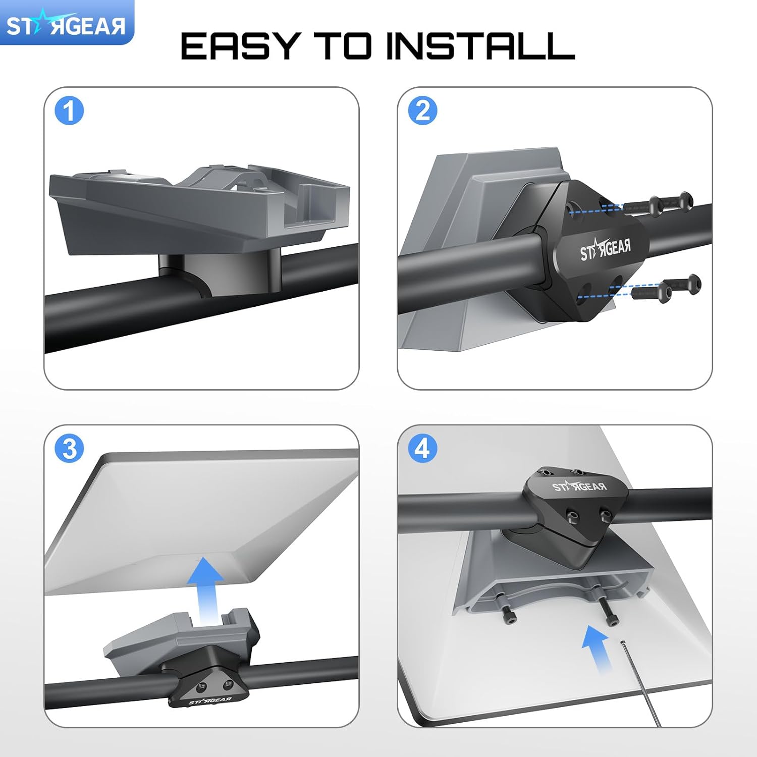 Thumbnail 6 de STARGEAR Starlink Mini Mount (Anti-Theft Tube Clamp) for Round Rails 7/8 in, 1 in, and 1.25 in