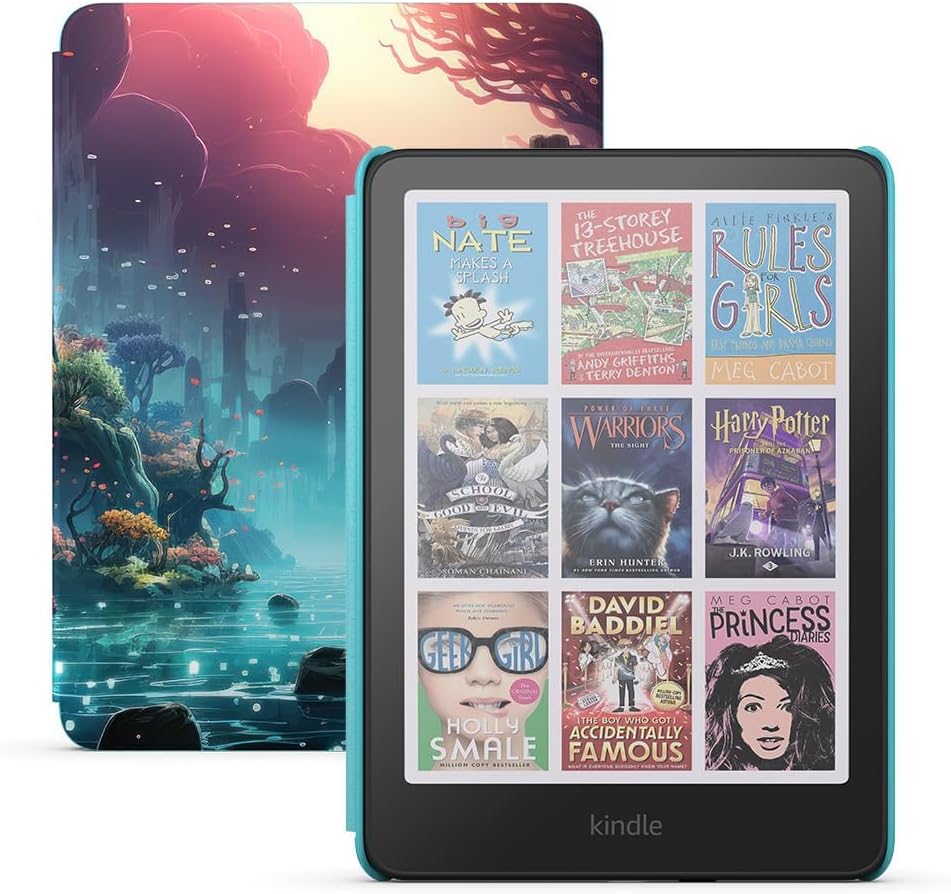 Detalle 2 de Amazon Kindle Colorsoft Kids (newest gen) with Kids cover – First colour Kindle for children, 16 GB – Fantasy River