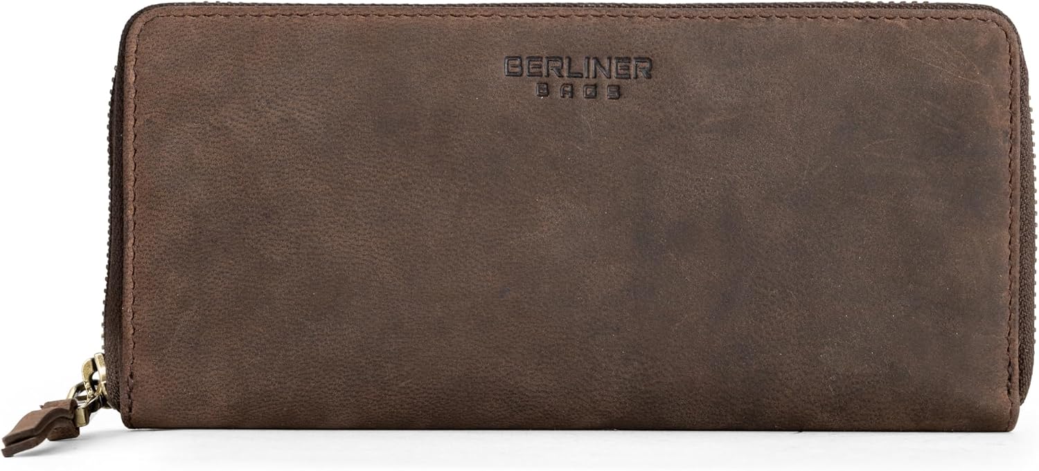 Detalle de Berliner Bags Palma portefeuille cuir 20 cm