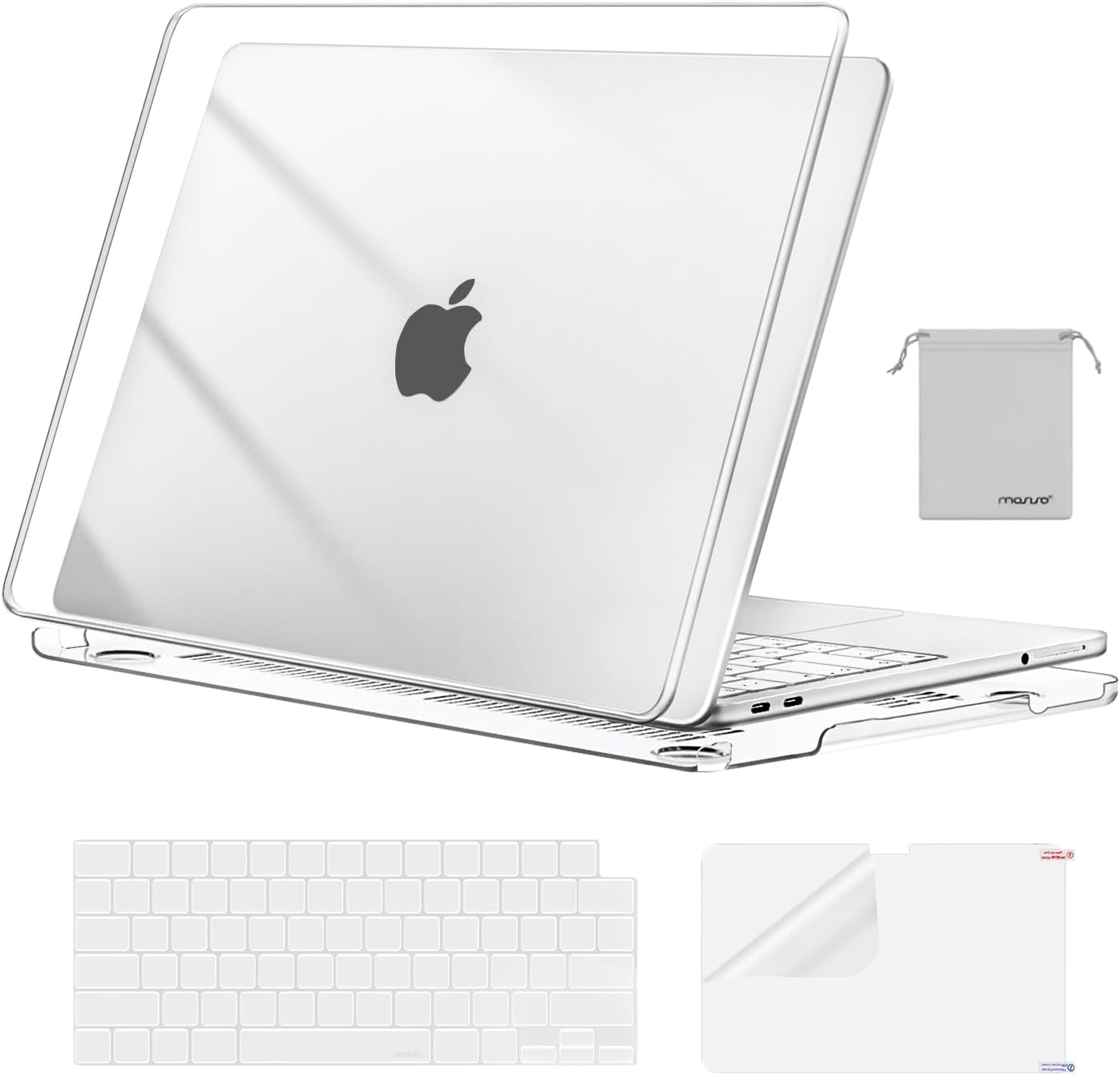 Detalle de MOSISO MacBook Neo Case 13-inch A3404 (2026) with A18 Pro Chip – Clear, Protective Hard Shell
