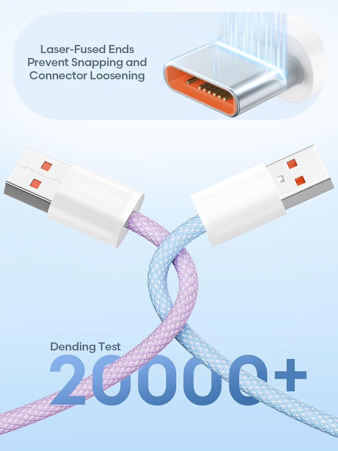 Thumbnail 5 de Senetem USB C Cable 3FT 3-Pack USB-C charger cord