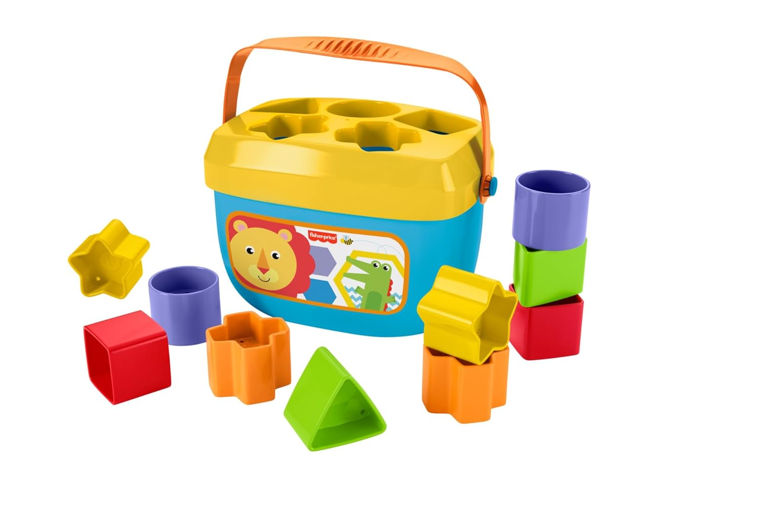 Thumbnail 6 de Fisher-Price Babys erste Bausteine – Marineblaues Kitz (HJP20): Set mit 10 Bausteinen zum Stapeln und Sortieren