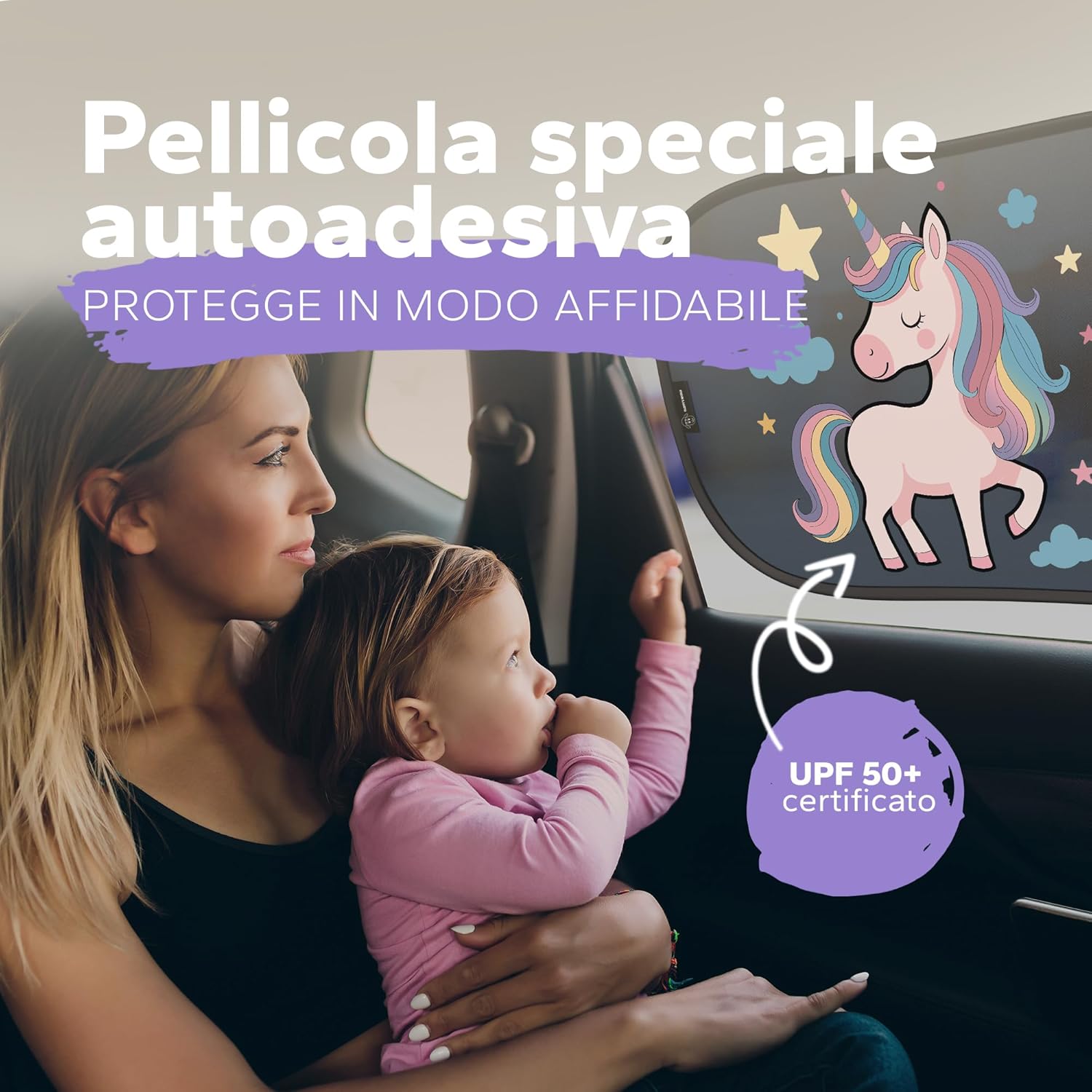 Thumbnail 3 de Parasole per auto Baby – Unicorno di Fluffy's World