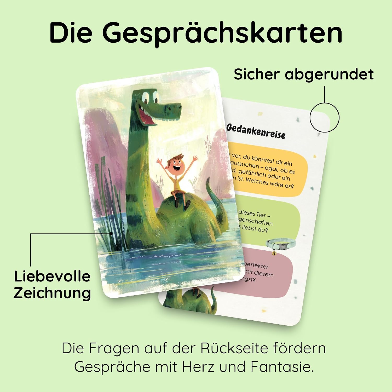 Detalle 2 de Erzählkarten für Kinder 150 Fragen 🎲
