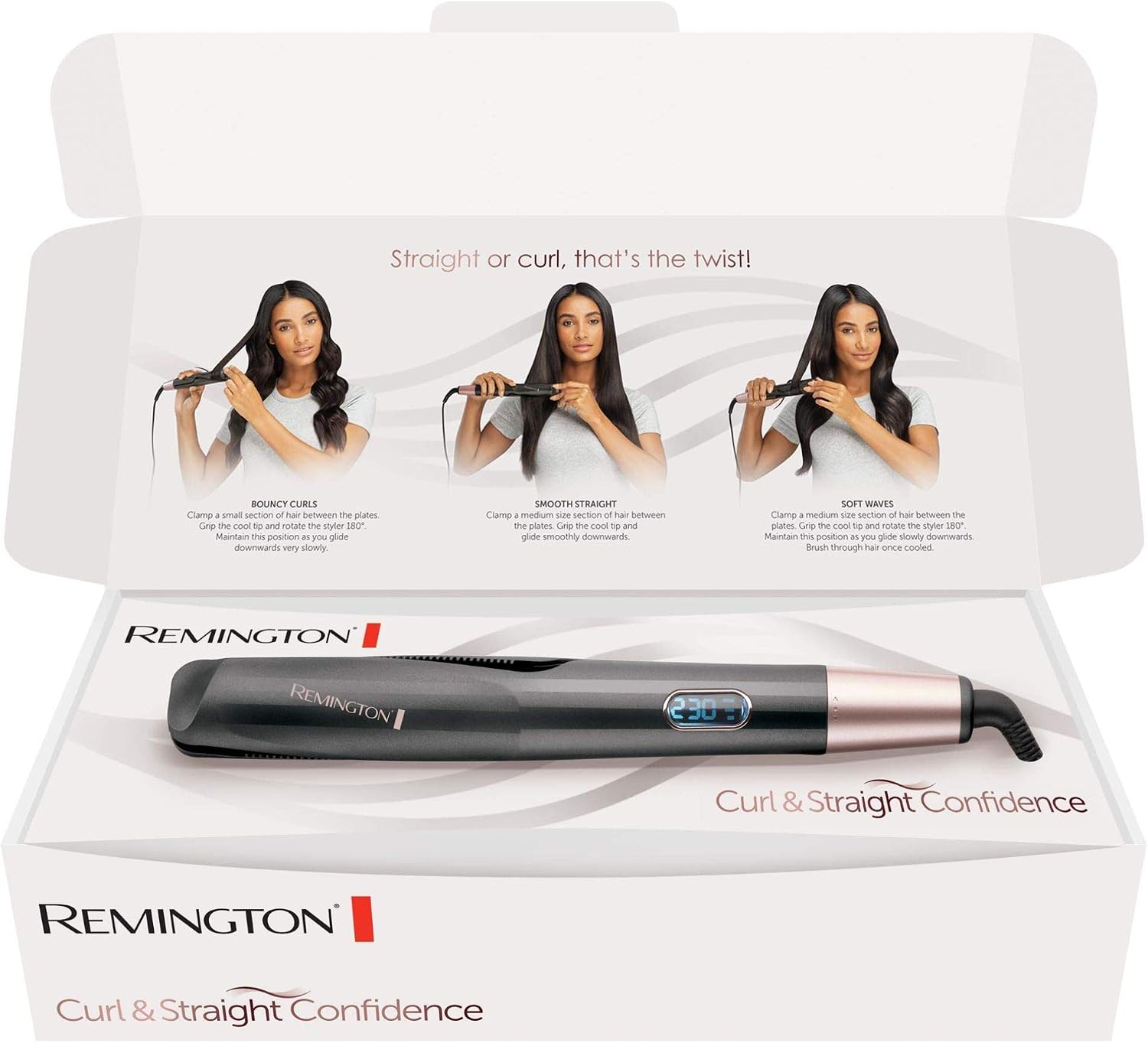 Detalle de Remington Curl/Straight Confidence 2in1 Multistyler 150-230°C