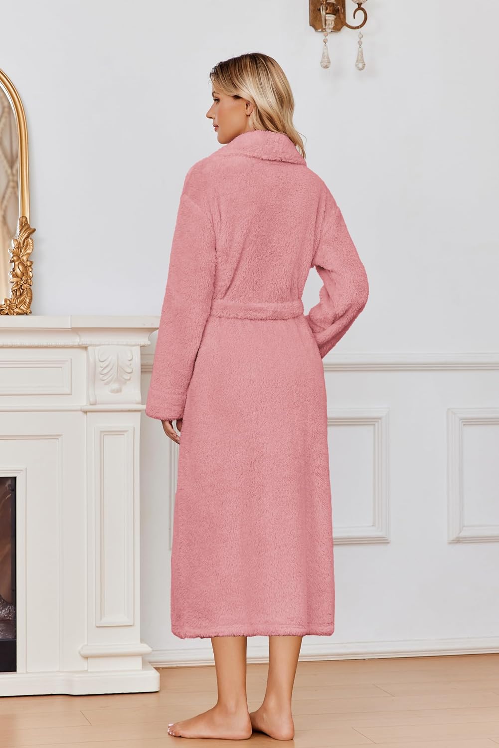 Detalle 1 de Ekouaer Fleece Bathrobe