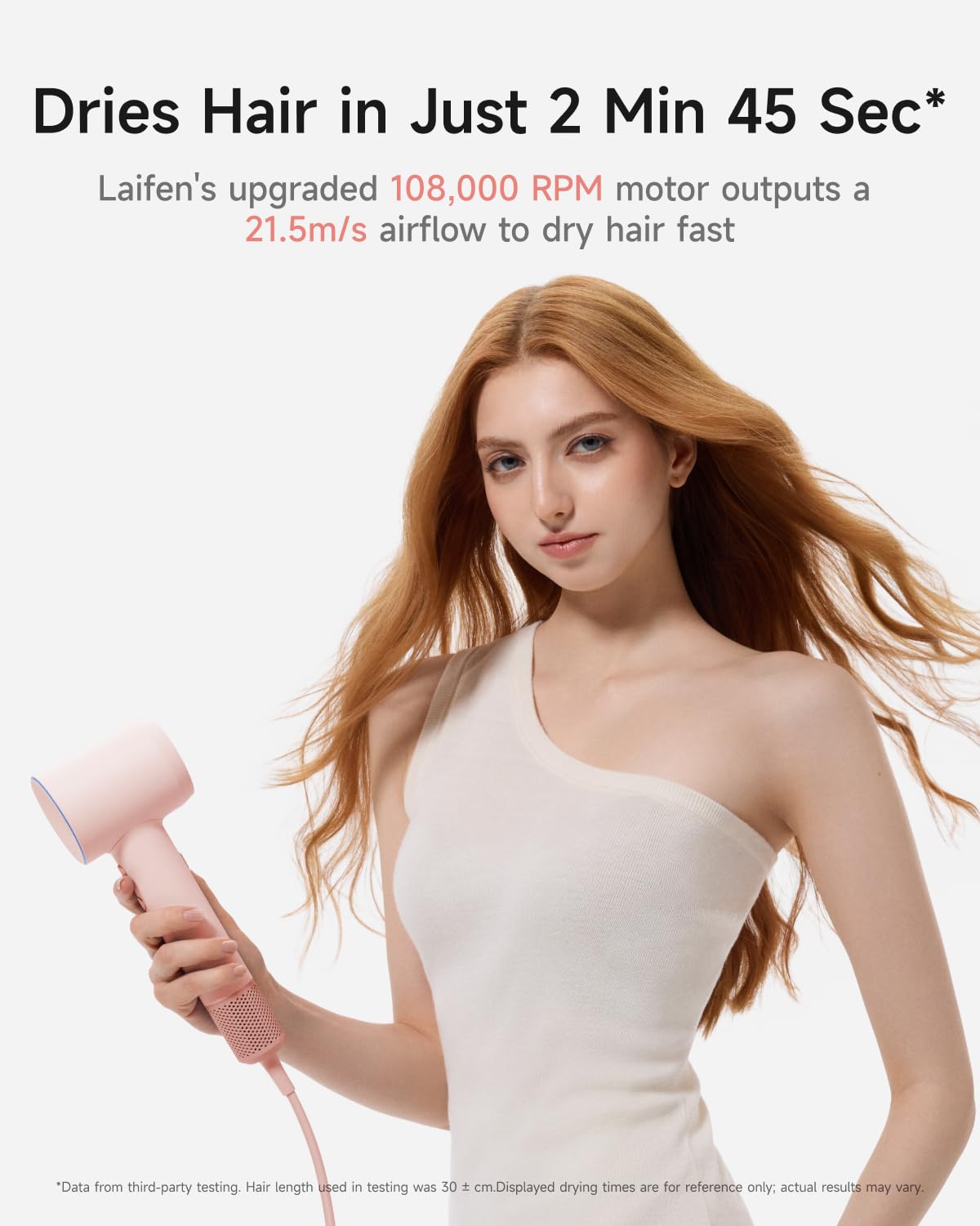 Thumbnail 3 de Laifen SE 2 Diffuser Hair Dryer, Pink, 21.5 m/s Air Speed