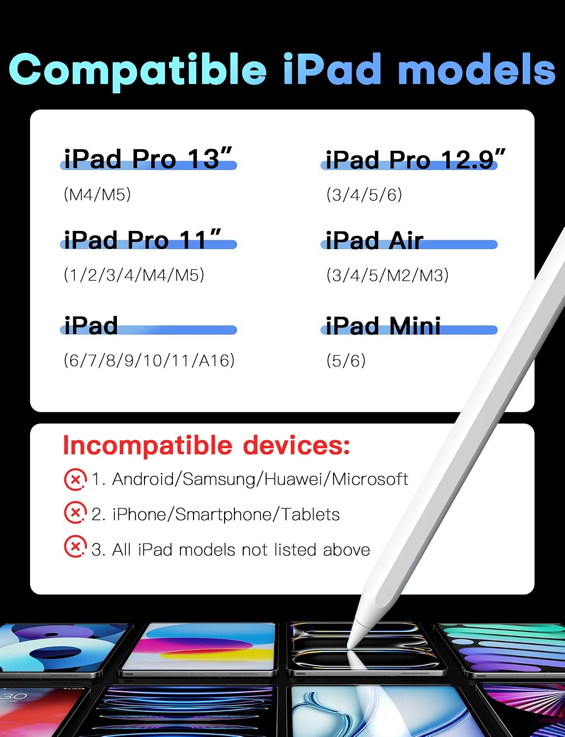 Thumbnail 3 de MEKO Pencil for iPad 13 minute charging
