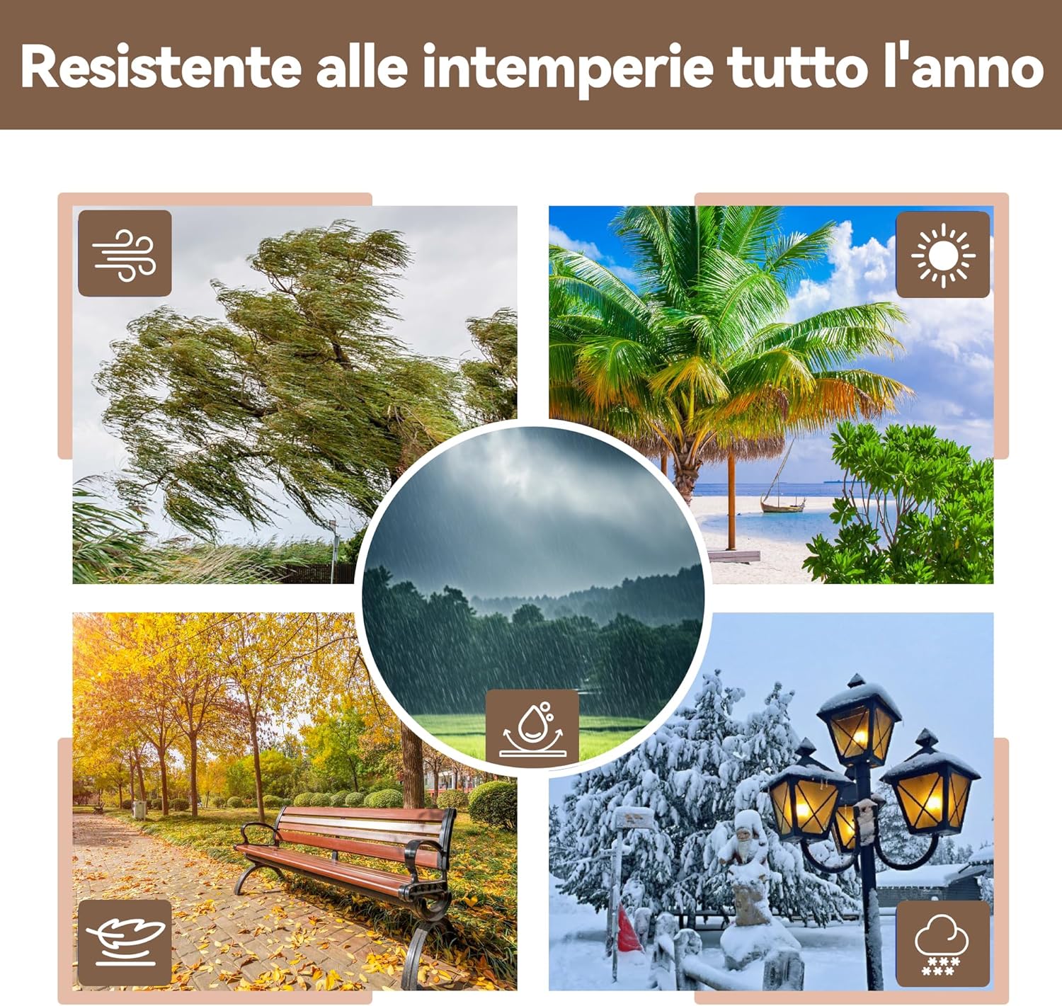 Thumbnail 6 de COVALL Telo Impermeabile Esterno 210 g/m² da 4x6 m con occhielli rinforzati e protezione UV