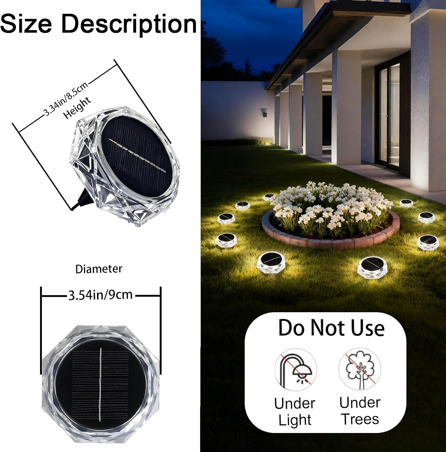 Thumbnail 3 de Hqynss Solar Ground Lights 6 pack