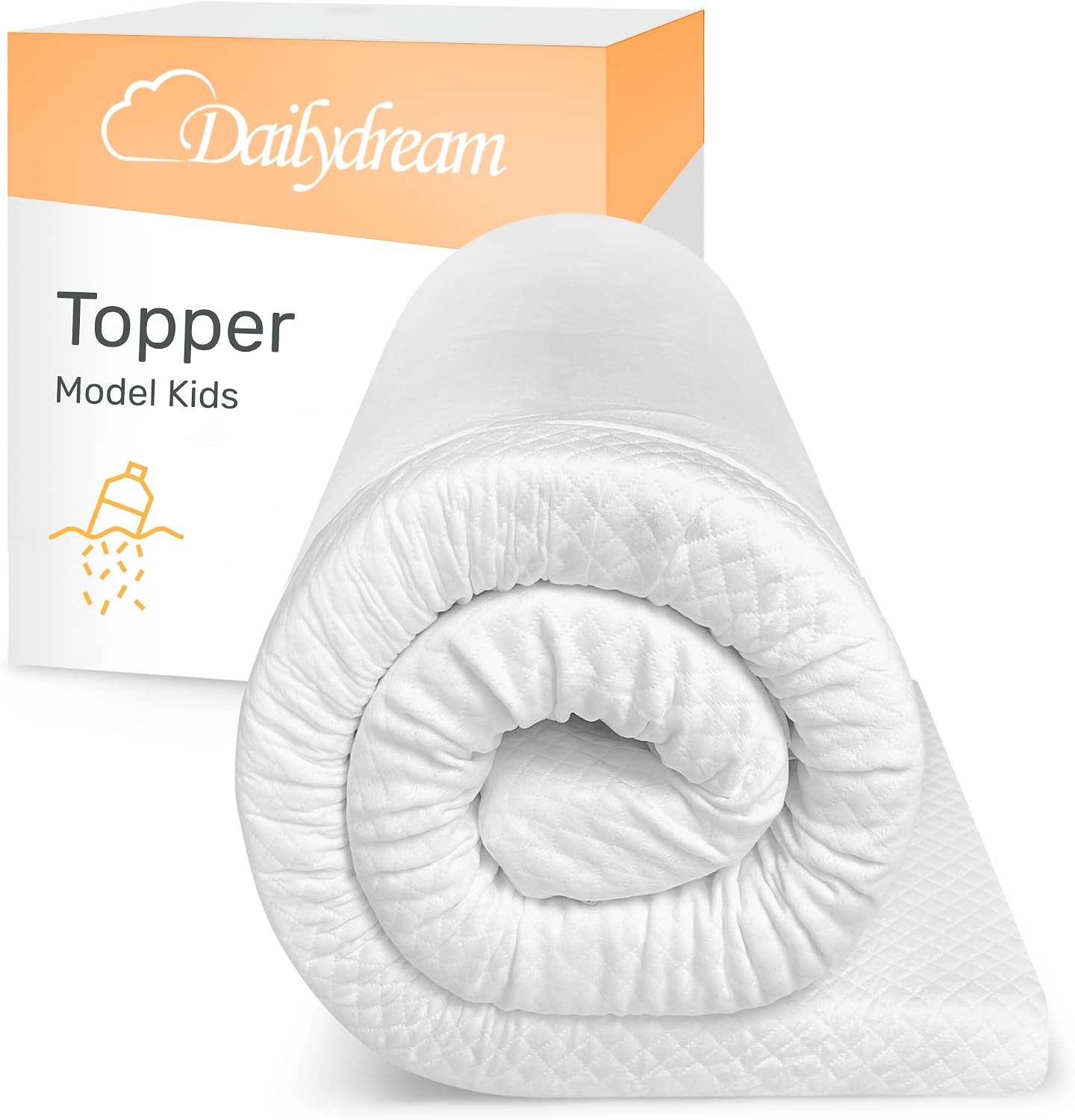Dailydream Topper lettino junior 140x70 cm memory foam 5 cm – Edition Kids Standard, modello M
