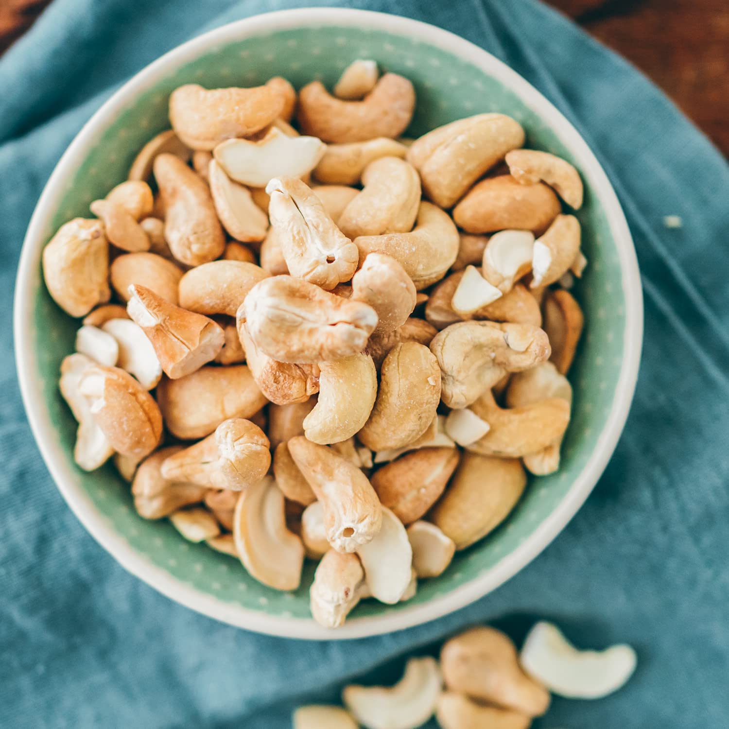 Detalle de Seeberger Cashewkerne geröstet 12er Pack – knackige Cashews ohne Salz, vegan