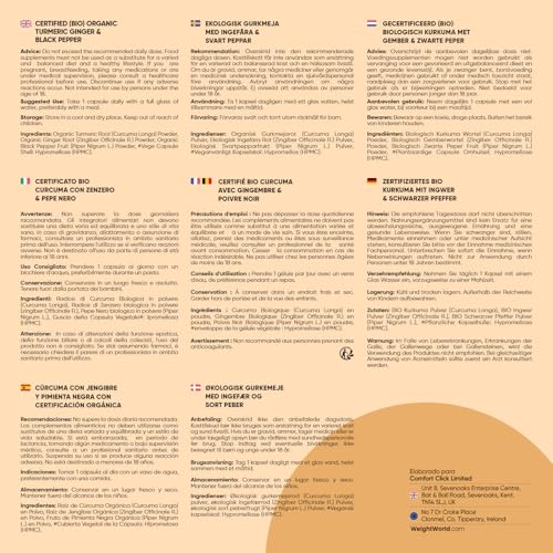 Thumbnail 5 de WeightWorld Cúrcuma Pimienta 365 cápsulas