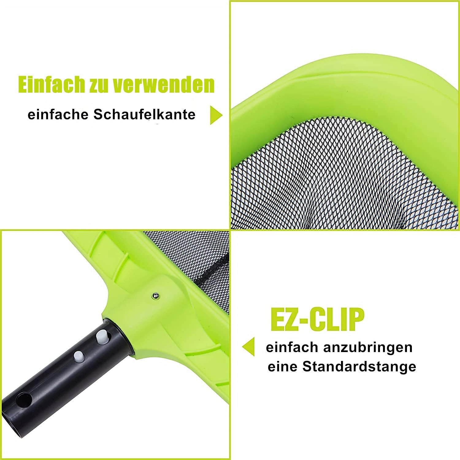 Detalle de Retino profondo GSTgp per pulizia piscina e spa, telaio in plastica rinforzata
