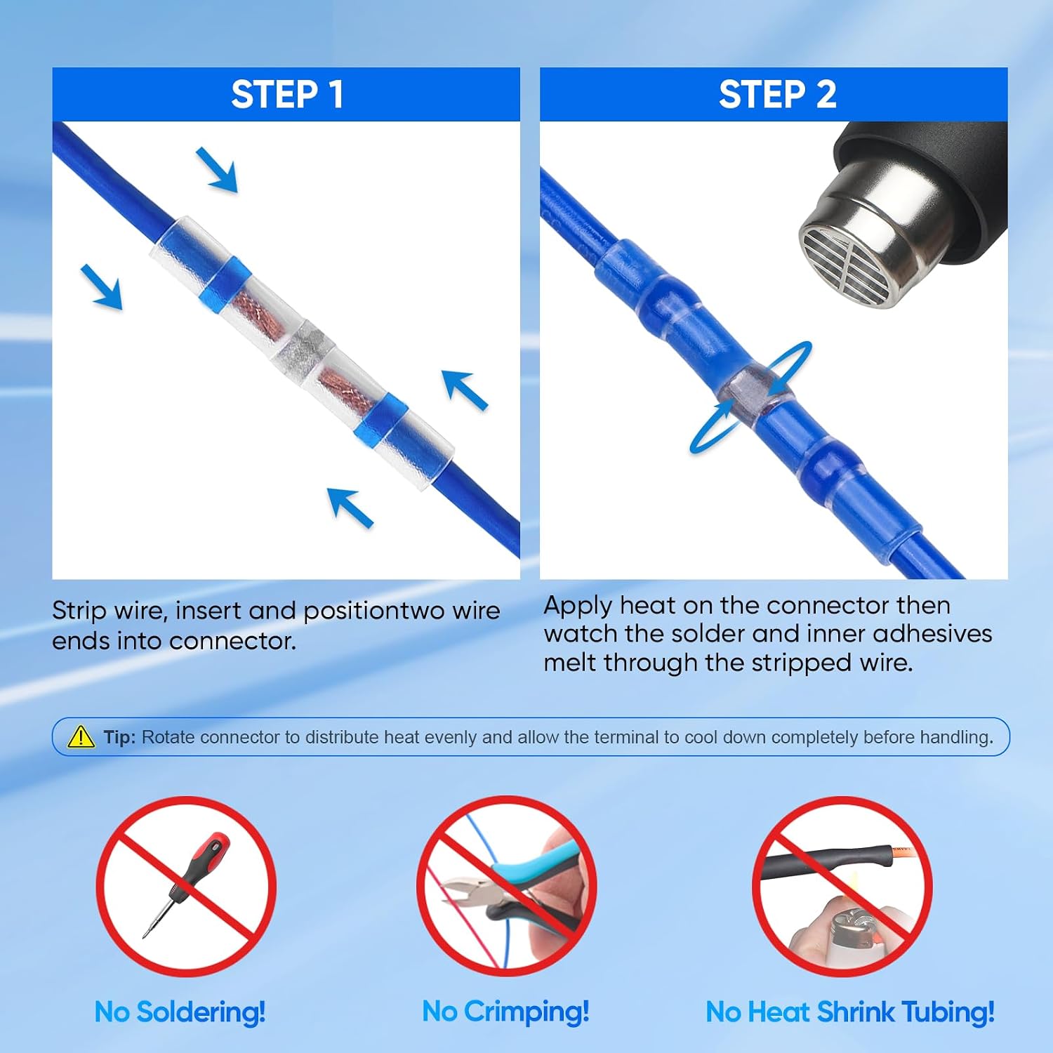 Thumbnail 5 de TICONN TICONN - 101 Solder Seal Wire Connectors, 300-Piece Heat-Shrink Kit