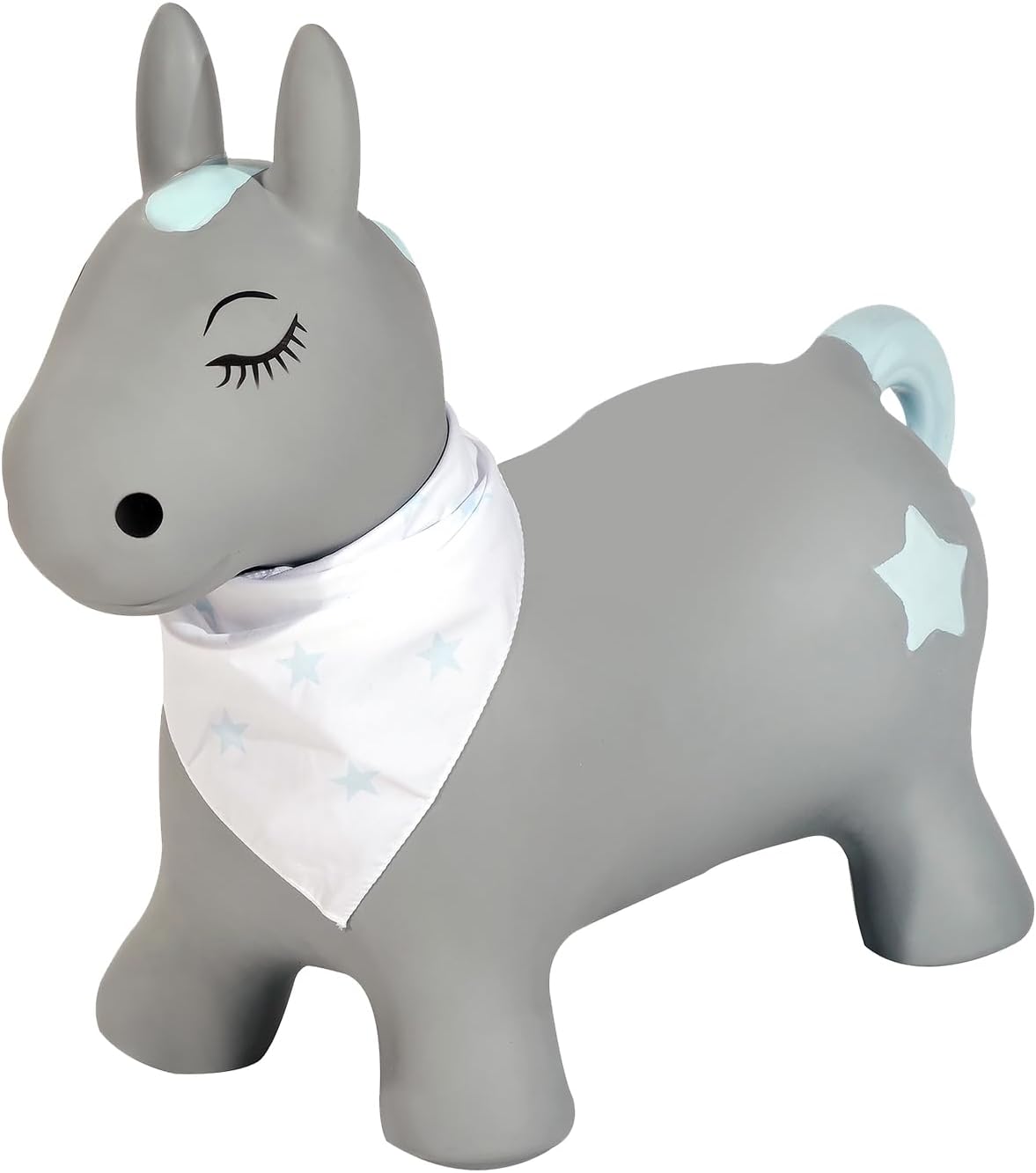 Kindsgut Animal Sauteur pour Enfants – Cheval gonflable avec pompe incluse, couleurs discrètes et finitions soignées