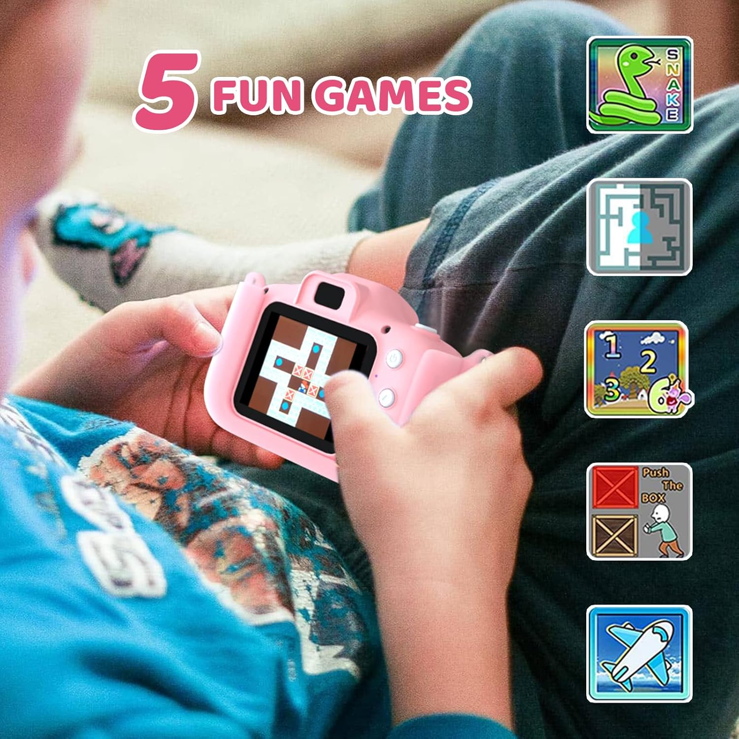 Thumbnail 4 de ASTGMI Macchina Fotografica Bambini 12MP