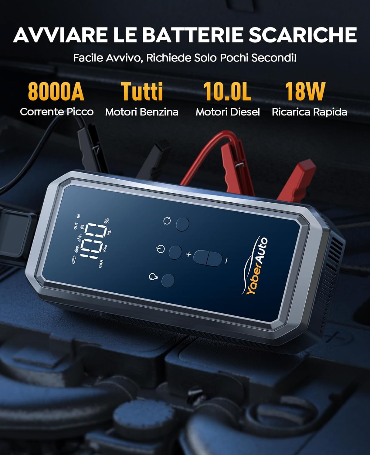 Thumbnail 1 de YaberAuto YA70 Avviatore 21800mAh 8000A