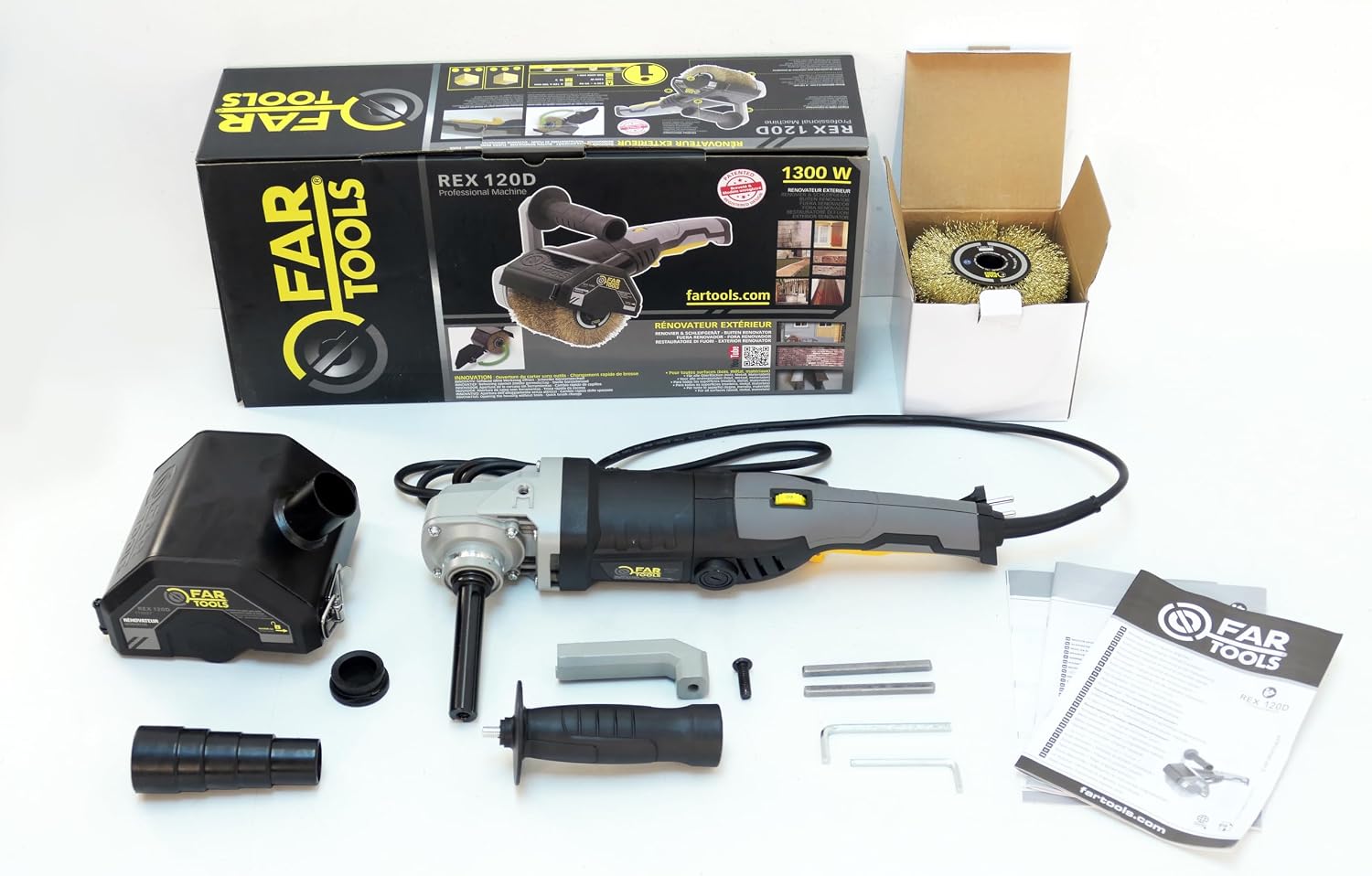 Thumbnail 2 de Fartools Rex 120 (115027) szlifierka szczotkowa 1300 W, 900–3200 obr./min