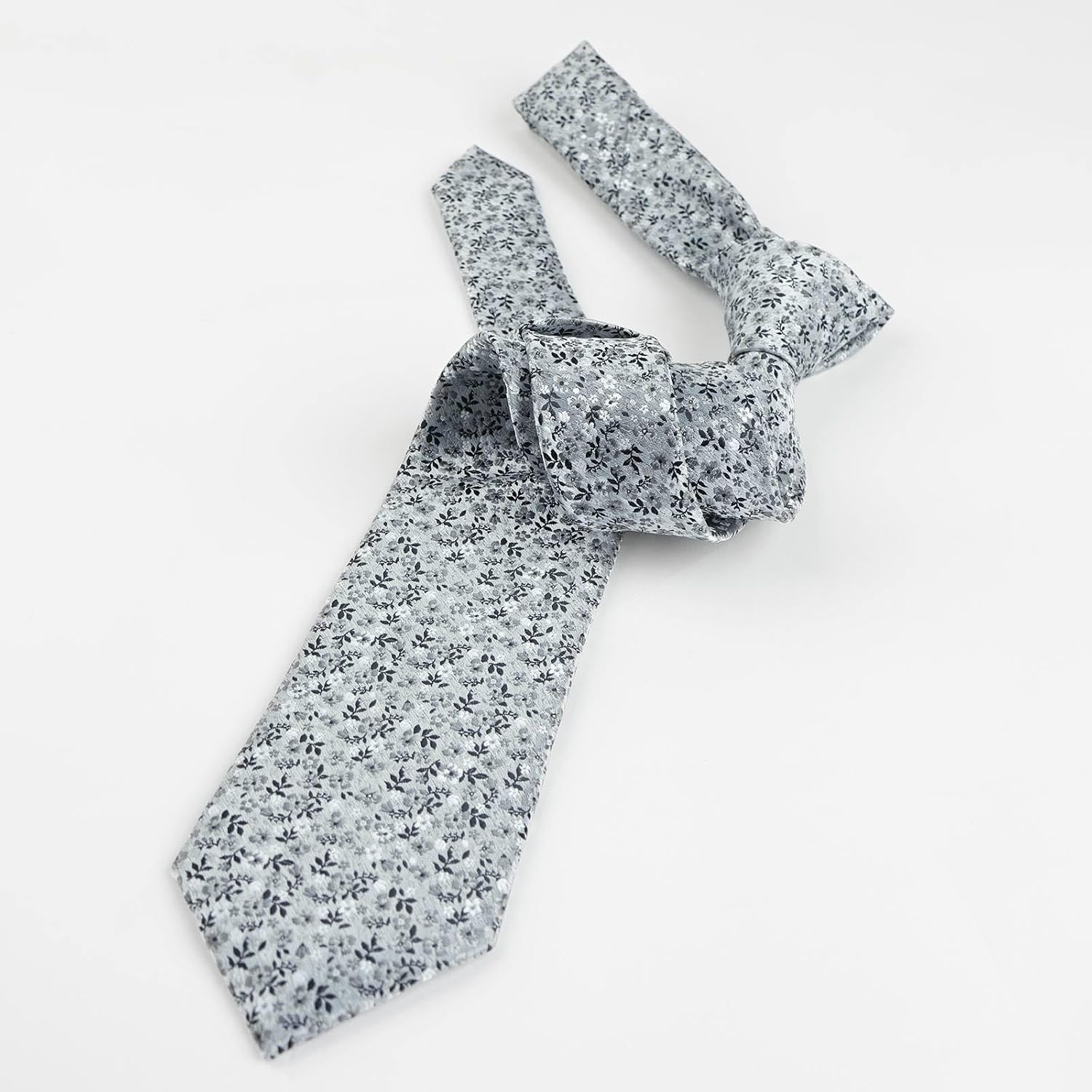 Detalle de Alizeal Floral Tie Set 8cm with Pocket Square