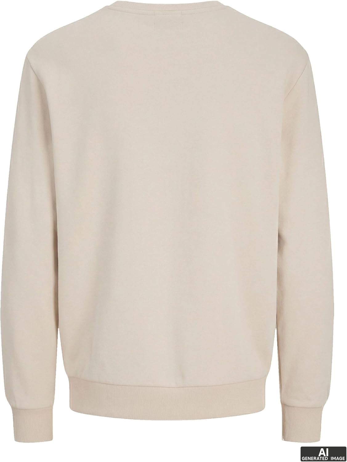 Thumbnail 6 de JACK & JONES Herren Sweatshirt mit Rundhalsausschnitt – einfarbig, 61% Polyester/39% Baumwolle