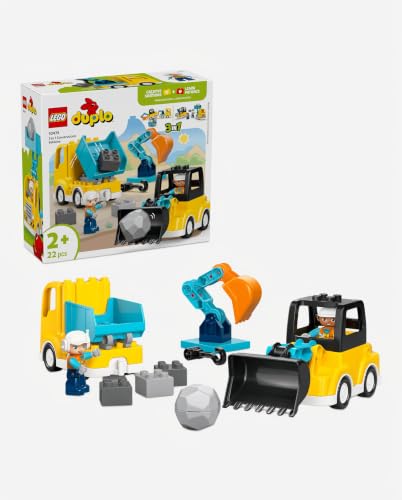 Thumbnail 6 de LEGO DUPLO Veicoli da Cantiere 3 in 1 - Gioco Didattico Montessori 10475