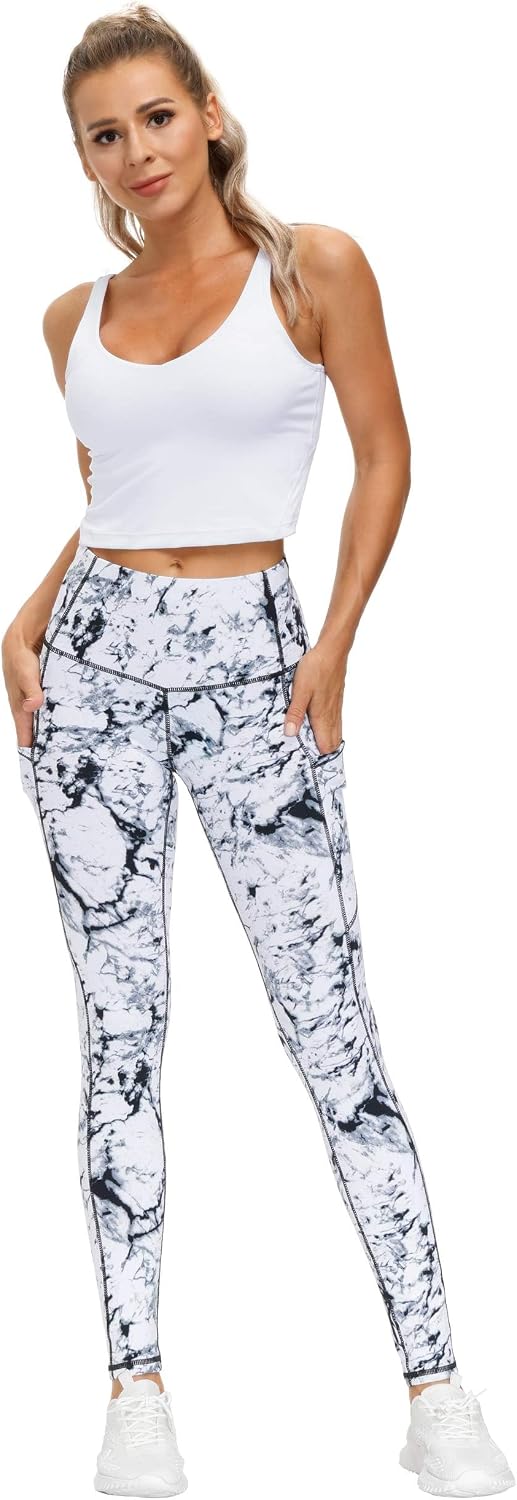 Thumbnail 1 de THE GYM PEOPLE Thick High Waist Yoga Pants with Pockets – Tummy Control Leggings for Women